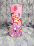 24oz Strawberry Short Cake snow globe tumbler