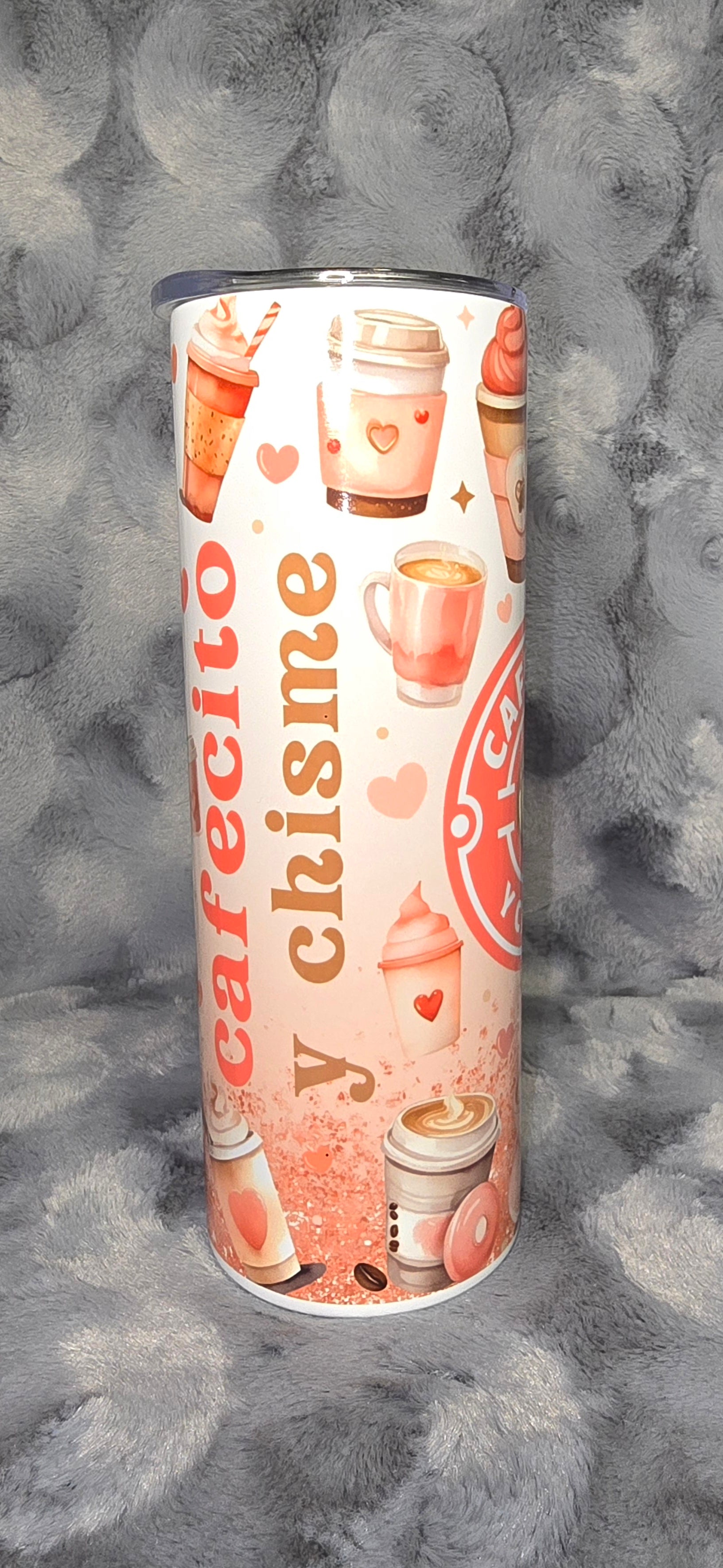 20oz Cafecito y Chisme tumbler