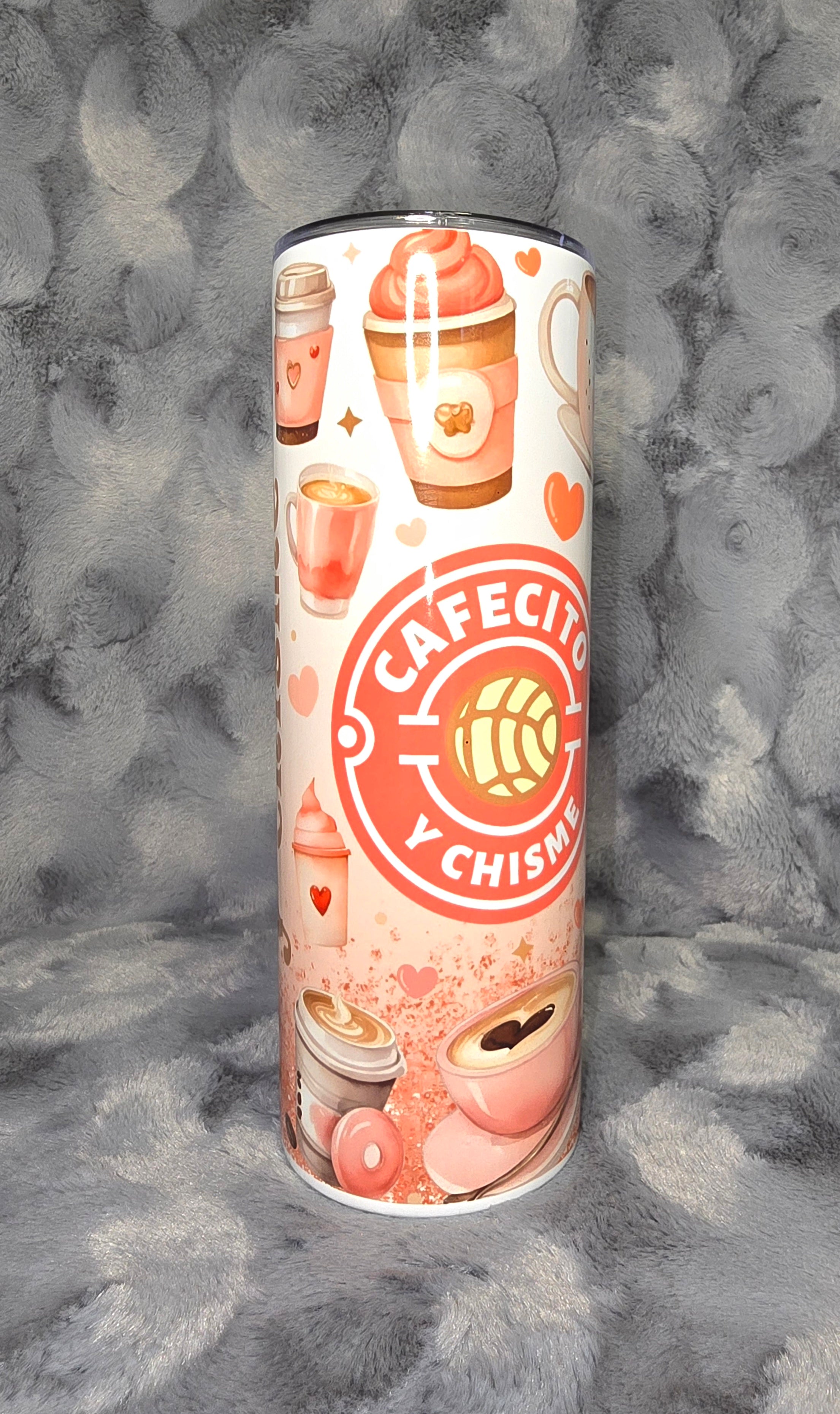 20oz Cafecito y Chisme tumbler
