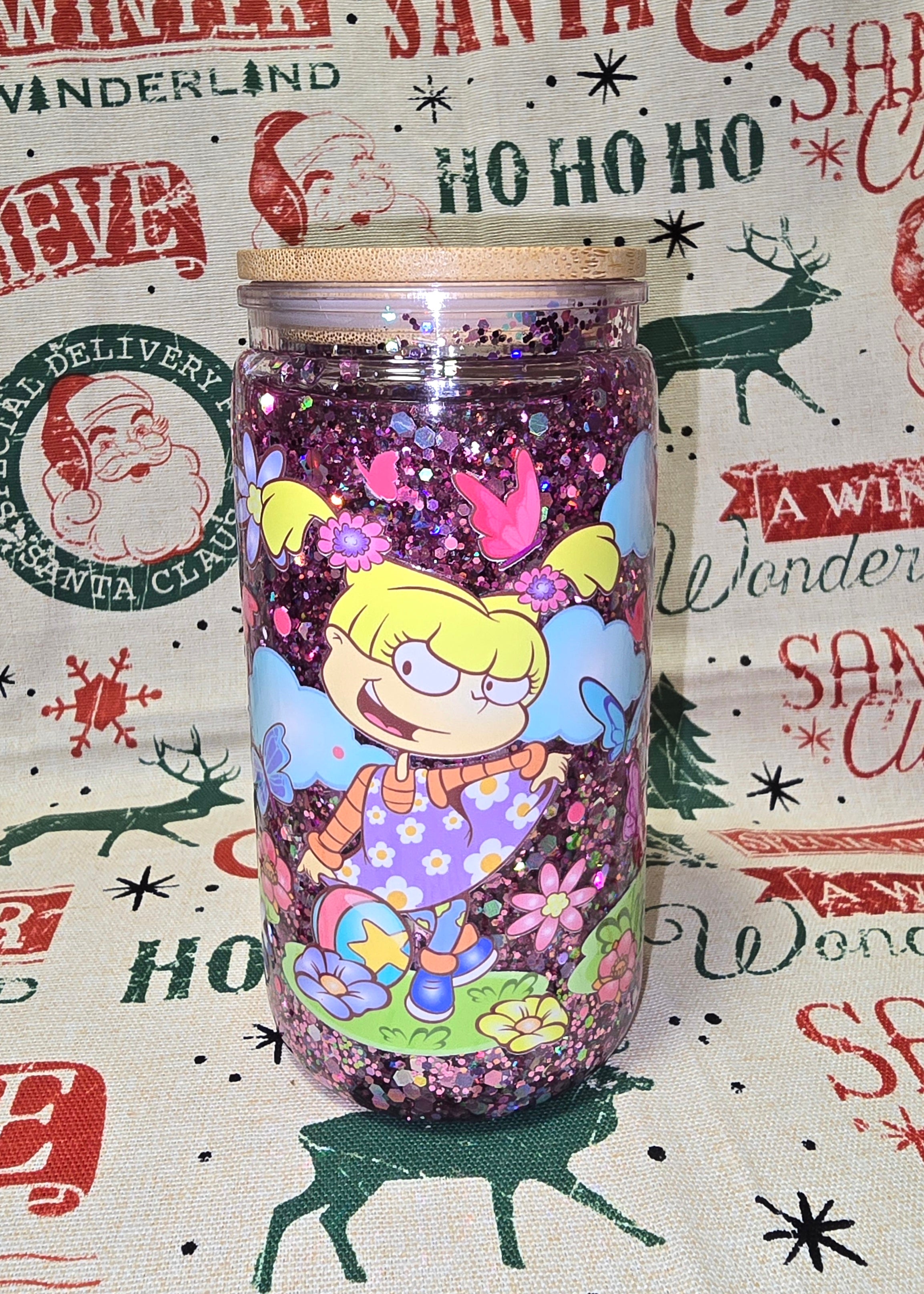 16oz Rugrats snow globe tumbler