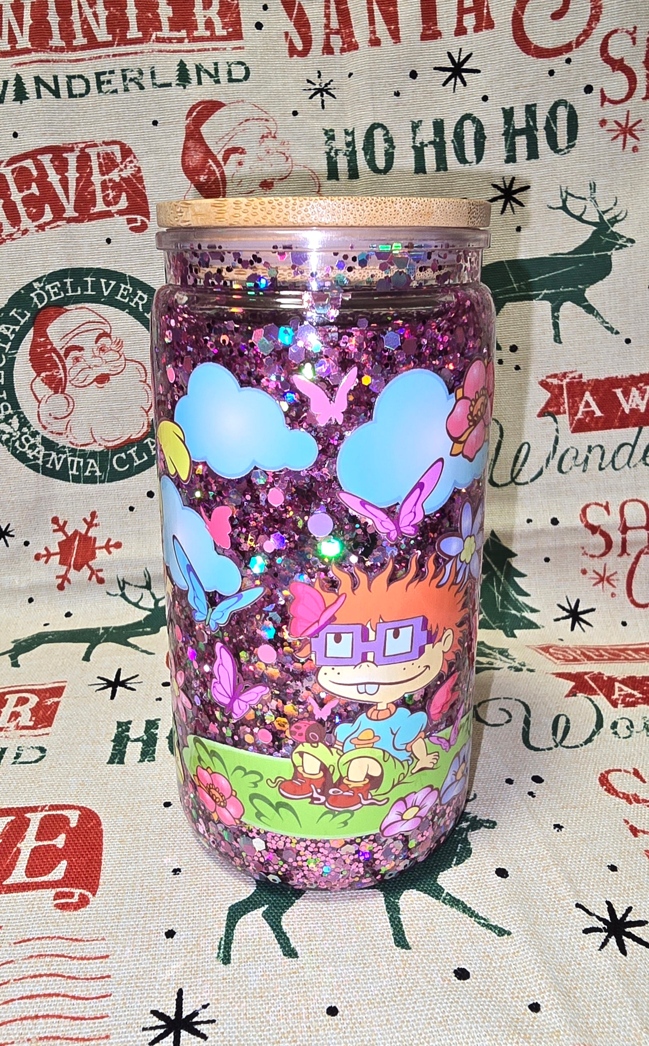 16oz Rugrats snow globe tumbler