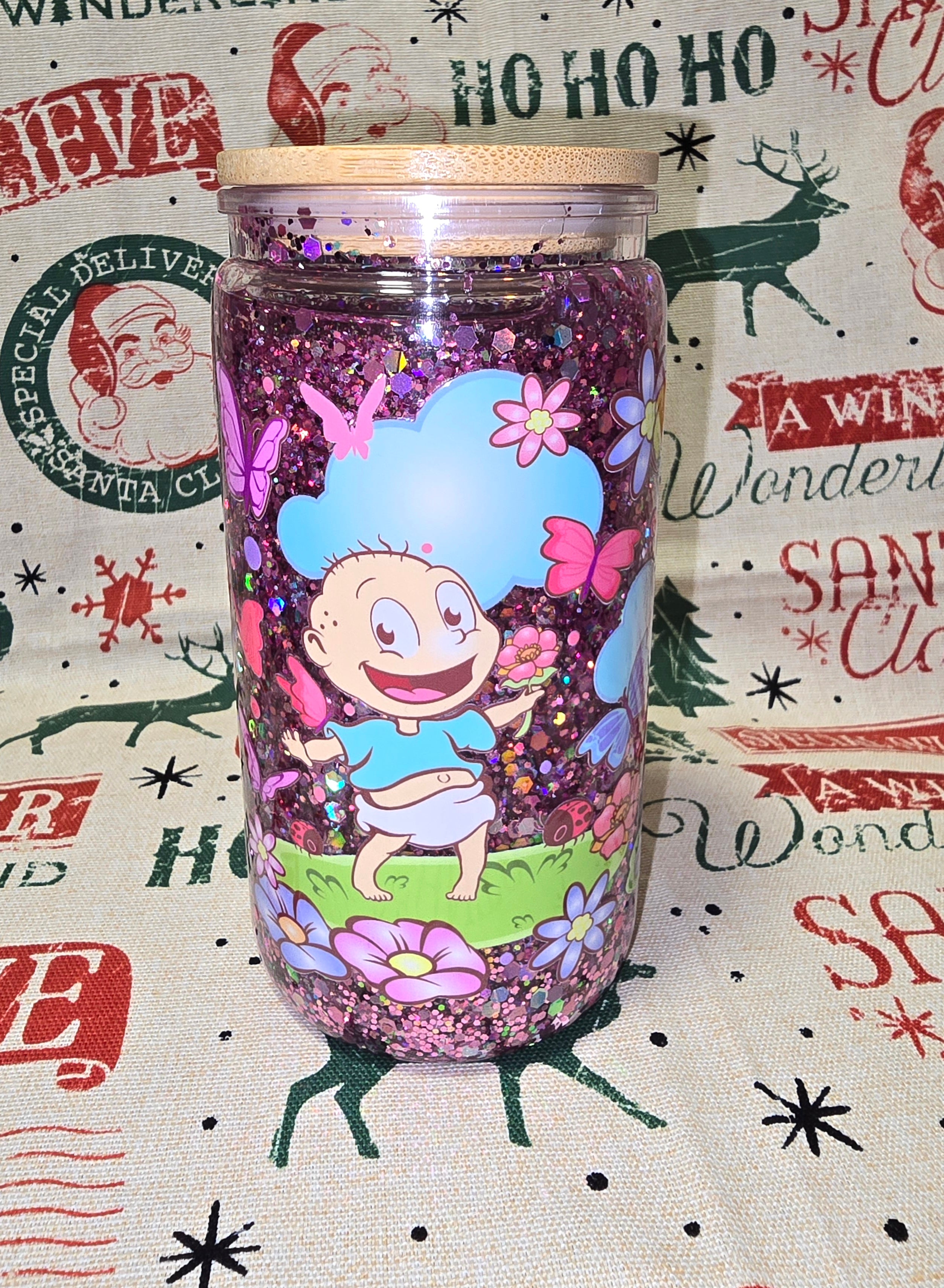 16oz Rugrats snow globe tumbler