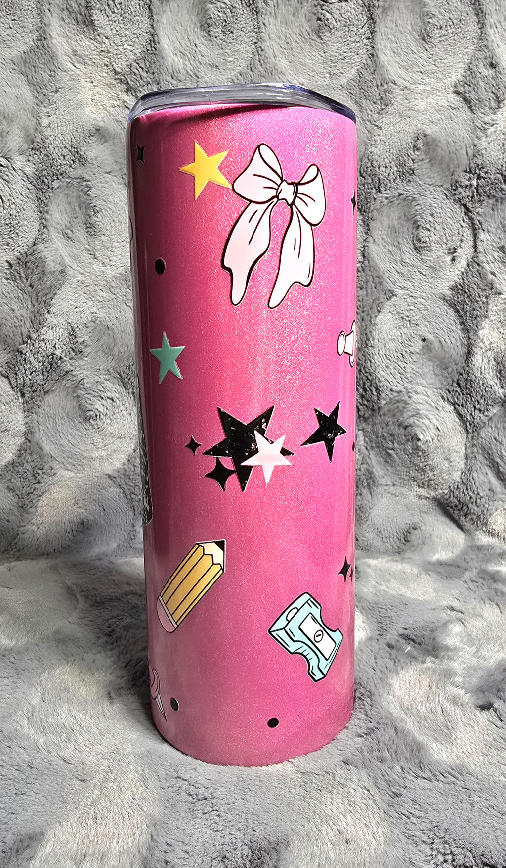 20oz Pink shimmer tumbler
