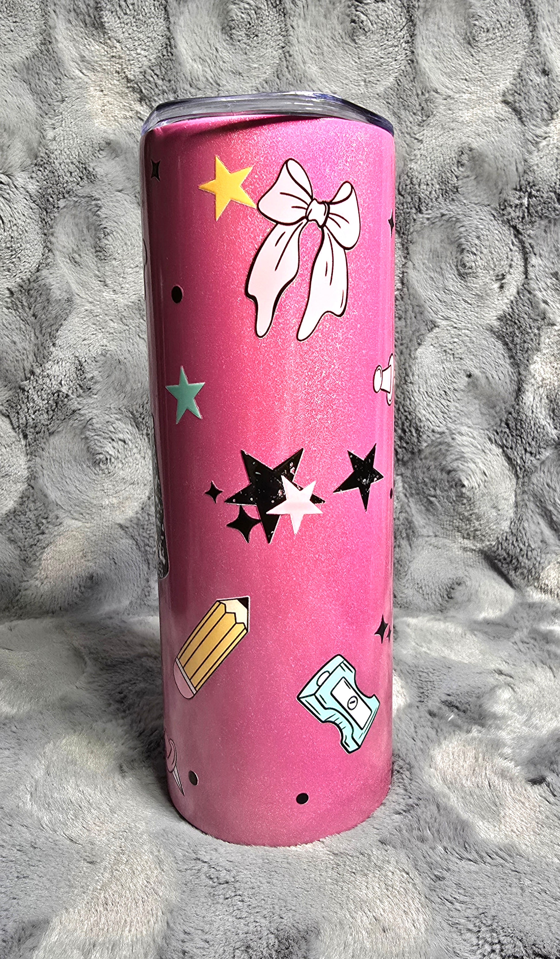 20oz Pink shimmer tumbler