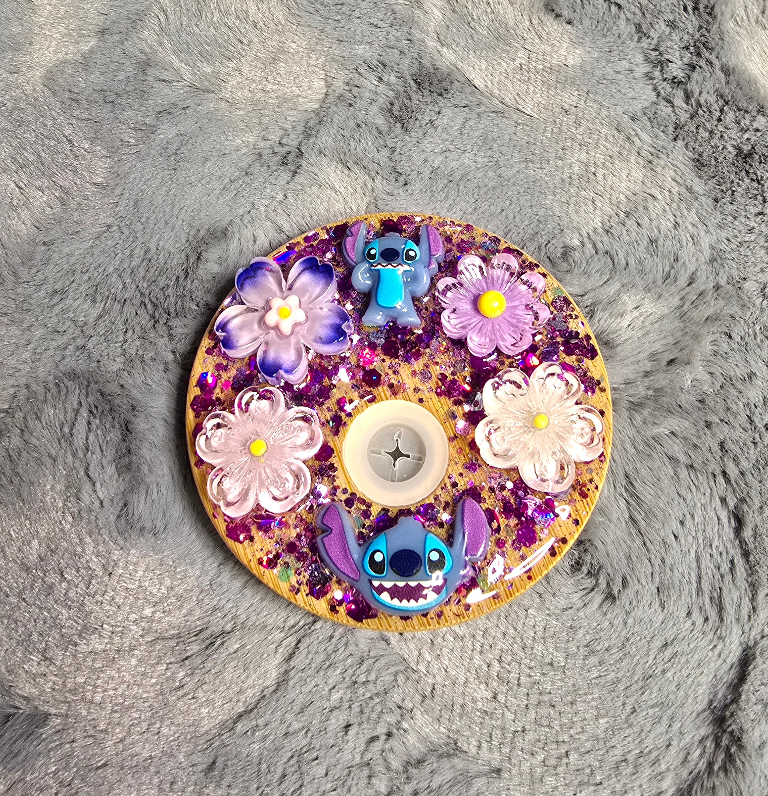 16oz Stitch snow globe tumbler