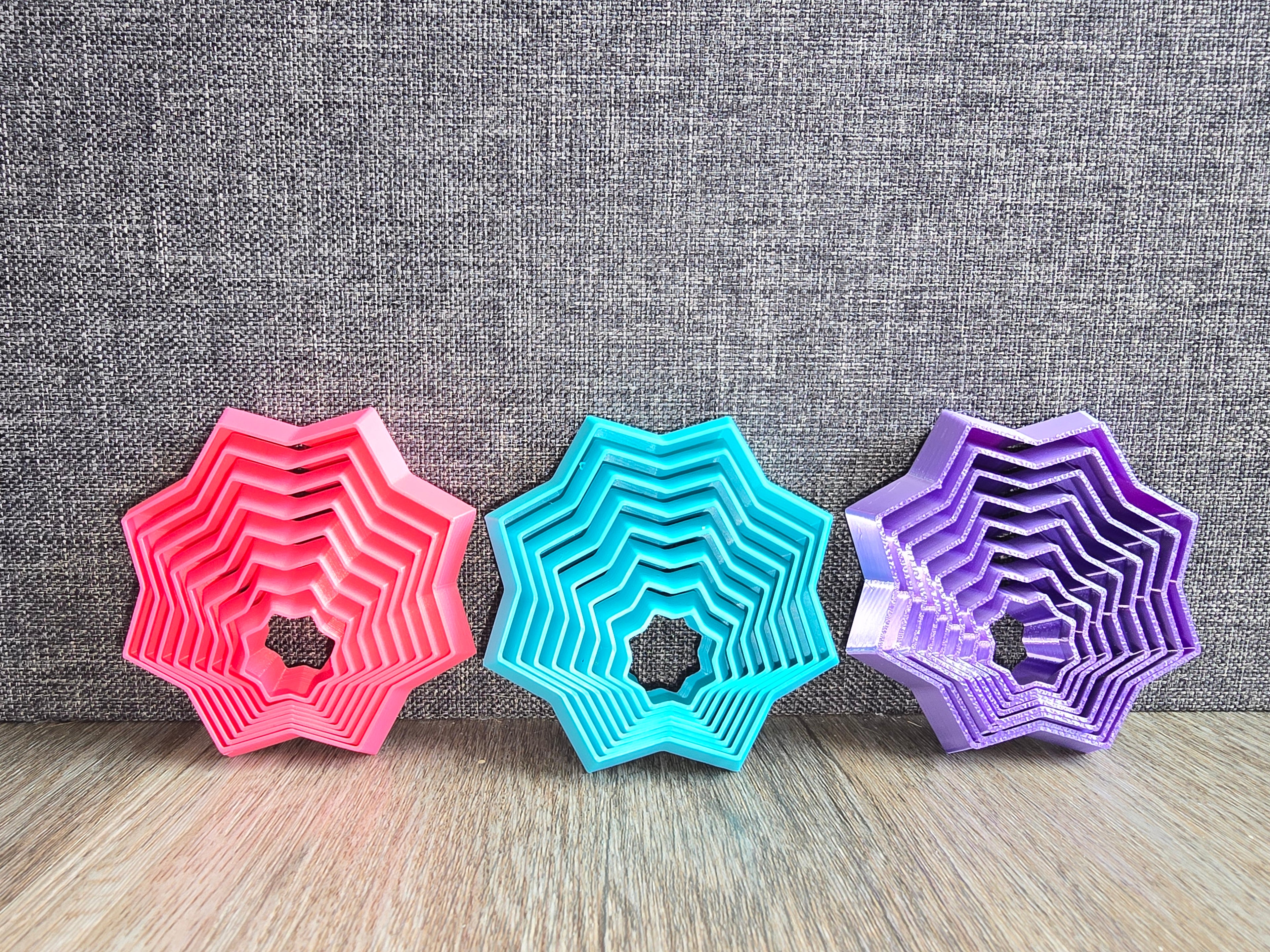 3D printed Star Fidgets