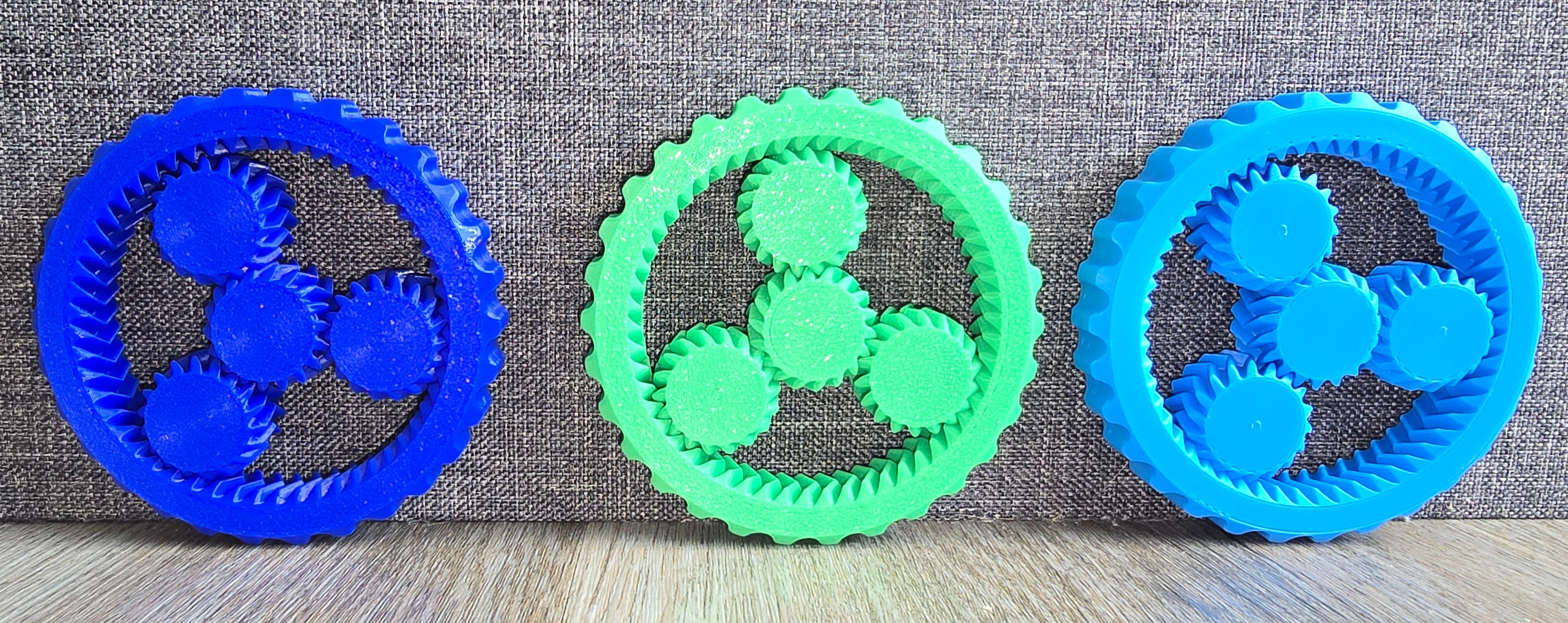 3D Fidget Wheel Spinners