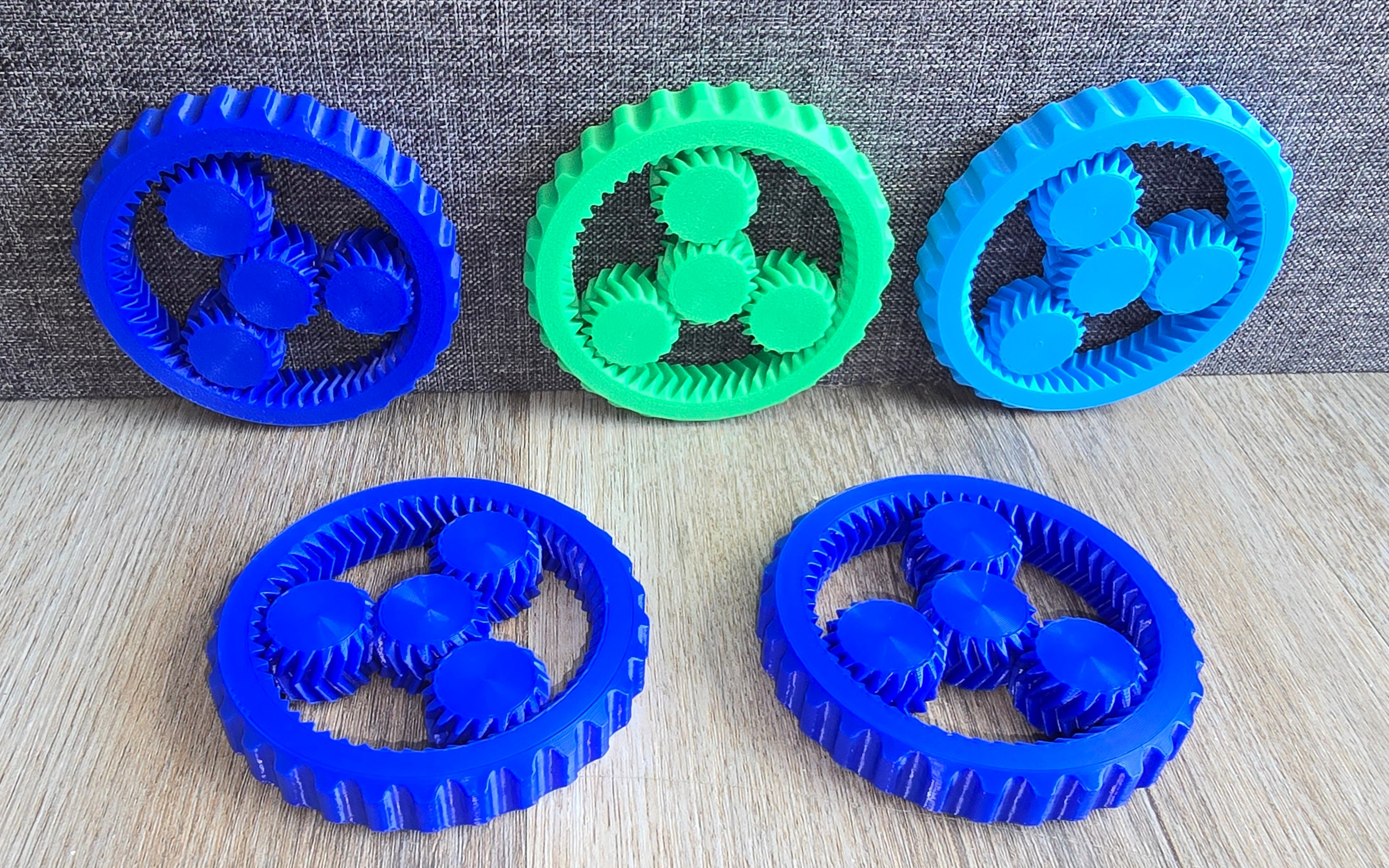 3D Fidget Wheel Spinners
