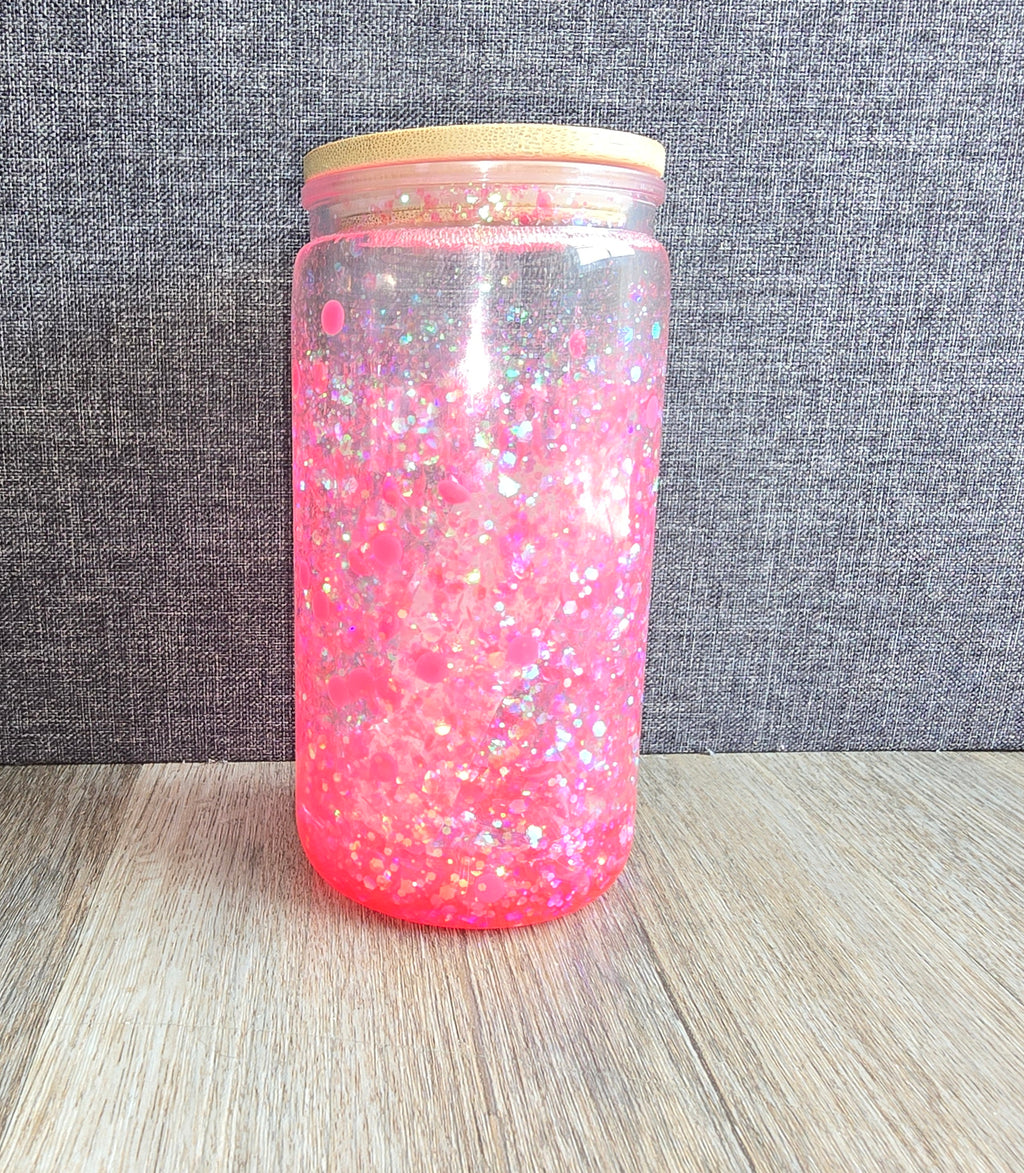 16oz Sarcastic snow globe tumbler