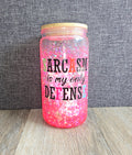 16oz Sarcastic snow globe tumbler