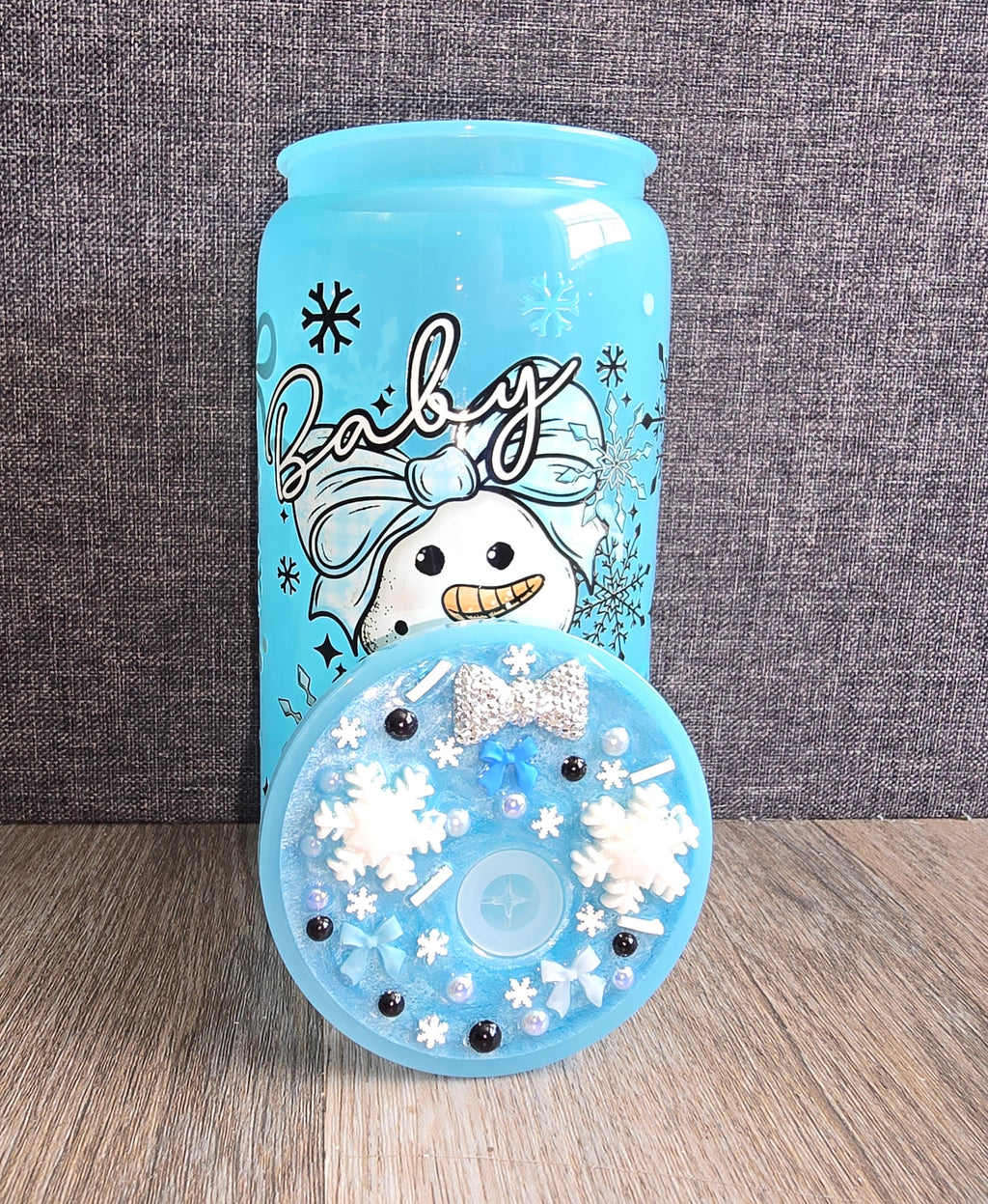 16oz Blue Plastic Tumbler