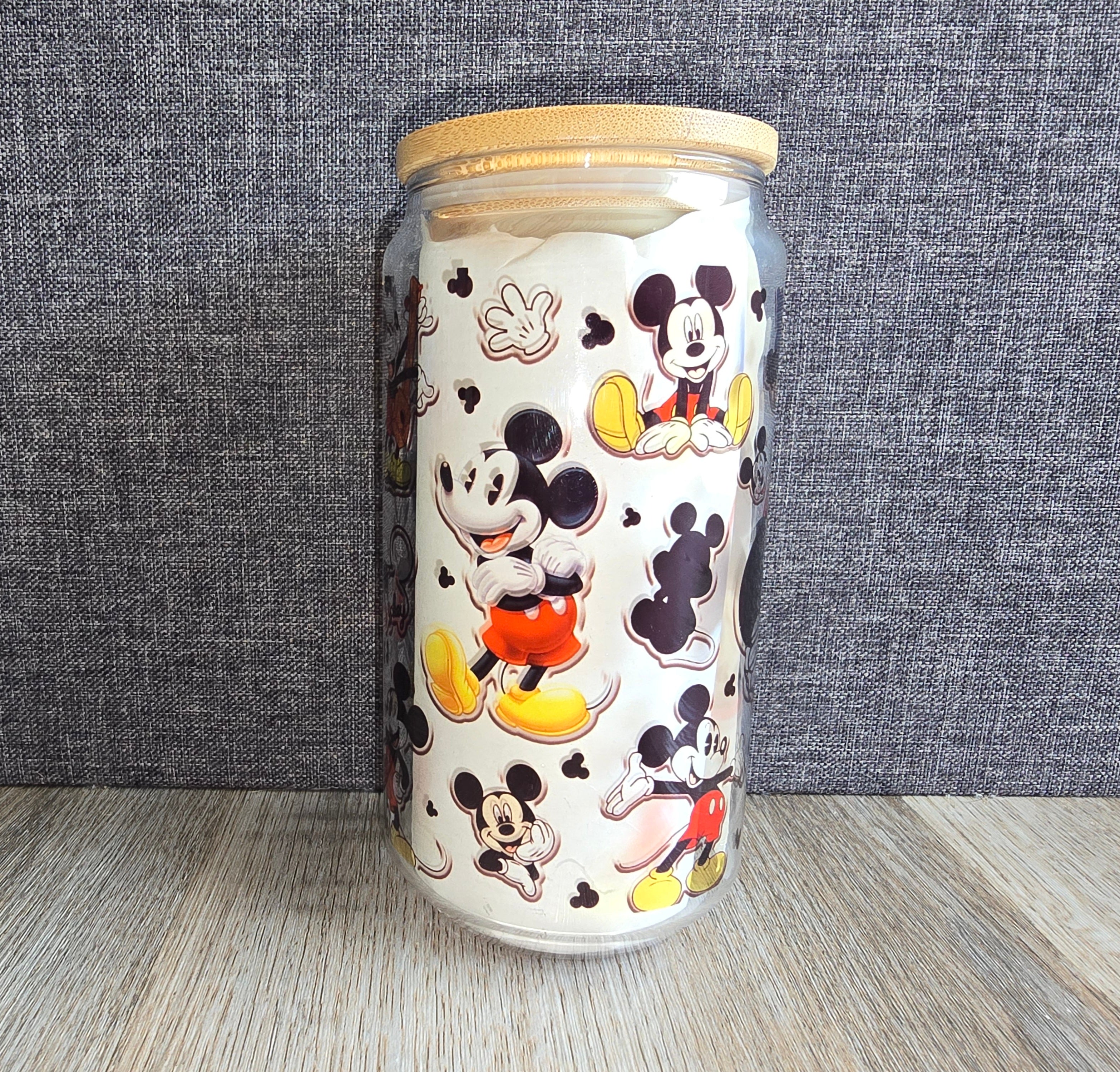 16oz Mickey Mouse Glass tumbler