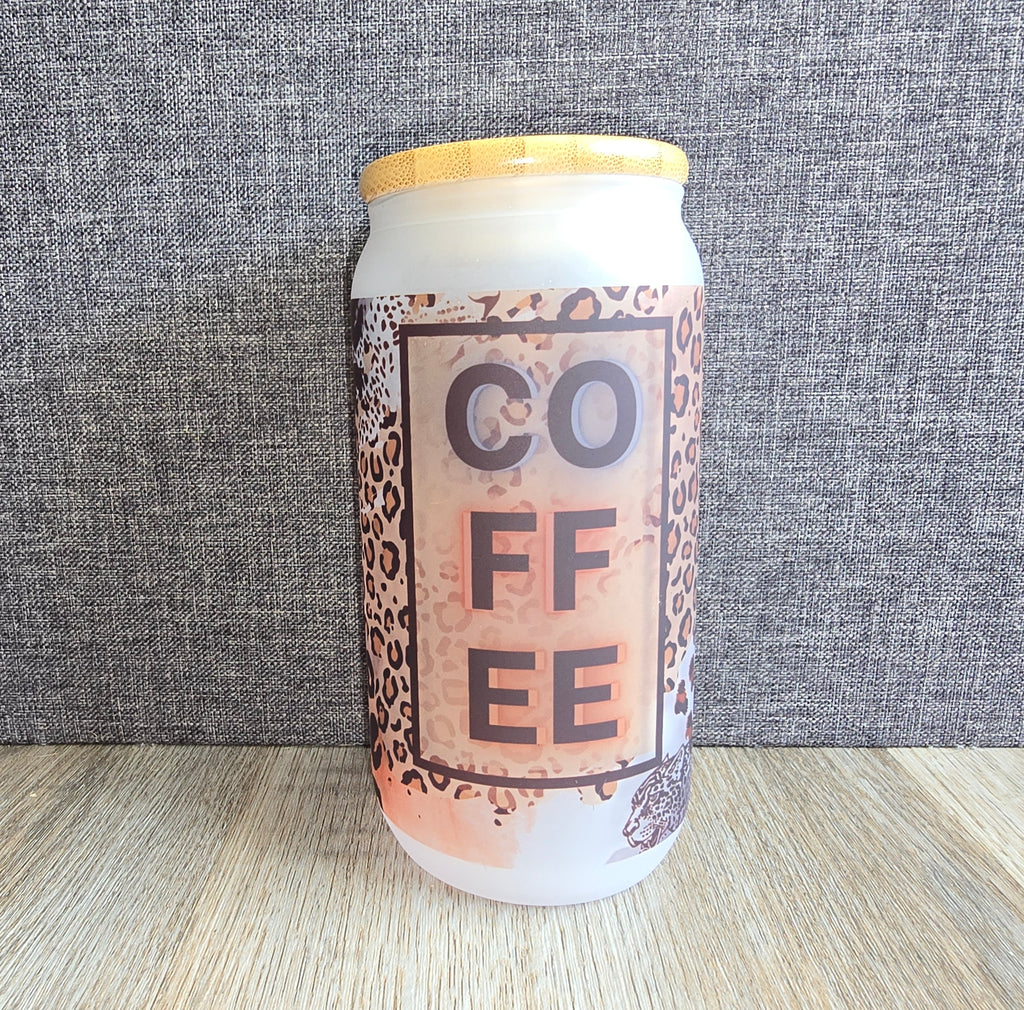 16oz Glass Coffee Tumbler