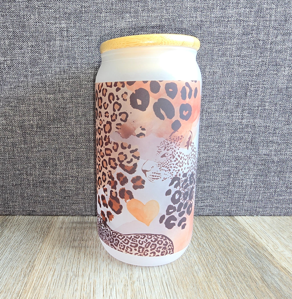 16oz Glass Coffee Tumbler