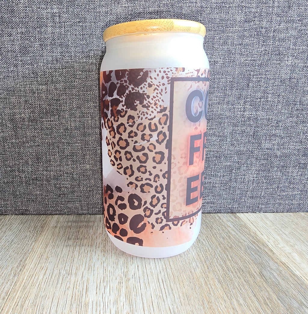 16oz Glass Coffee Tumbler