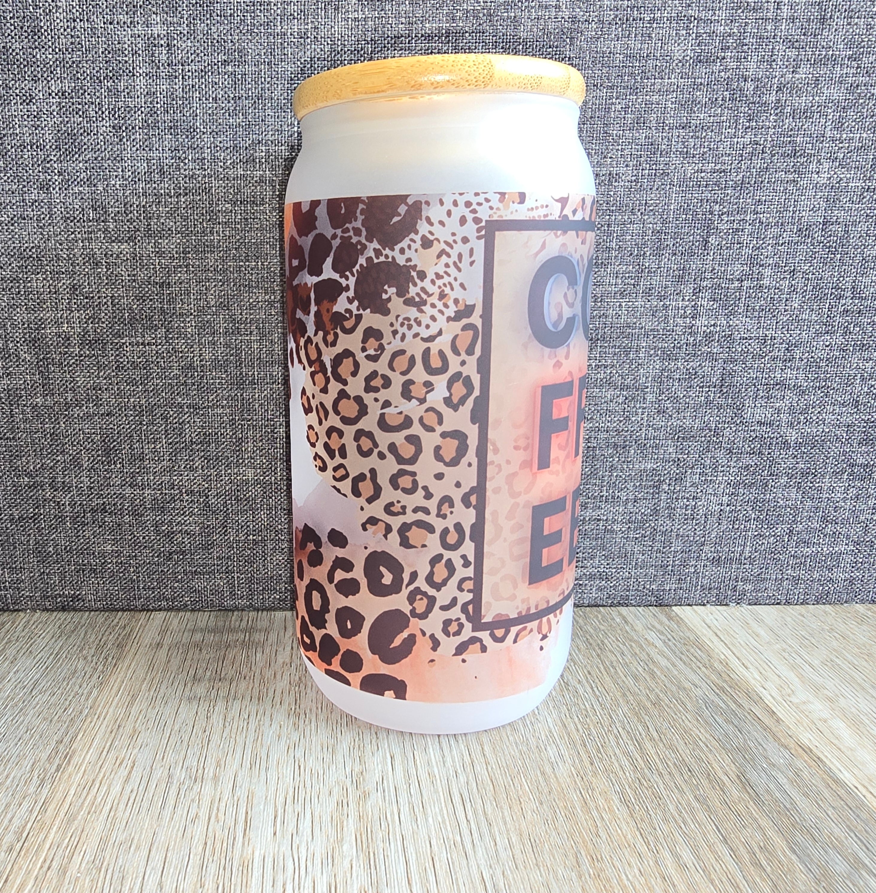 16oz Glass Coffee Tumbler