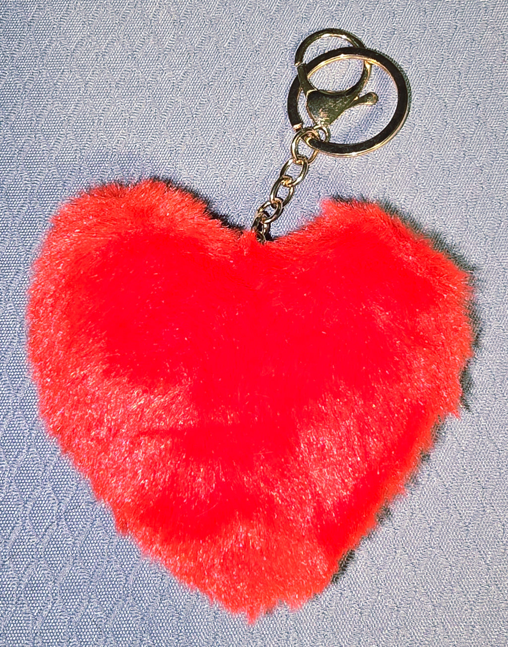 Fluffy Heart keychains