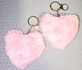 Fluffy Heart keychains