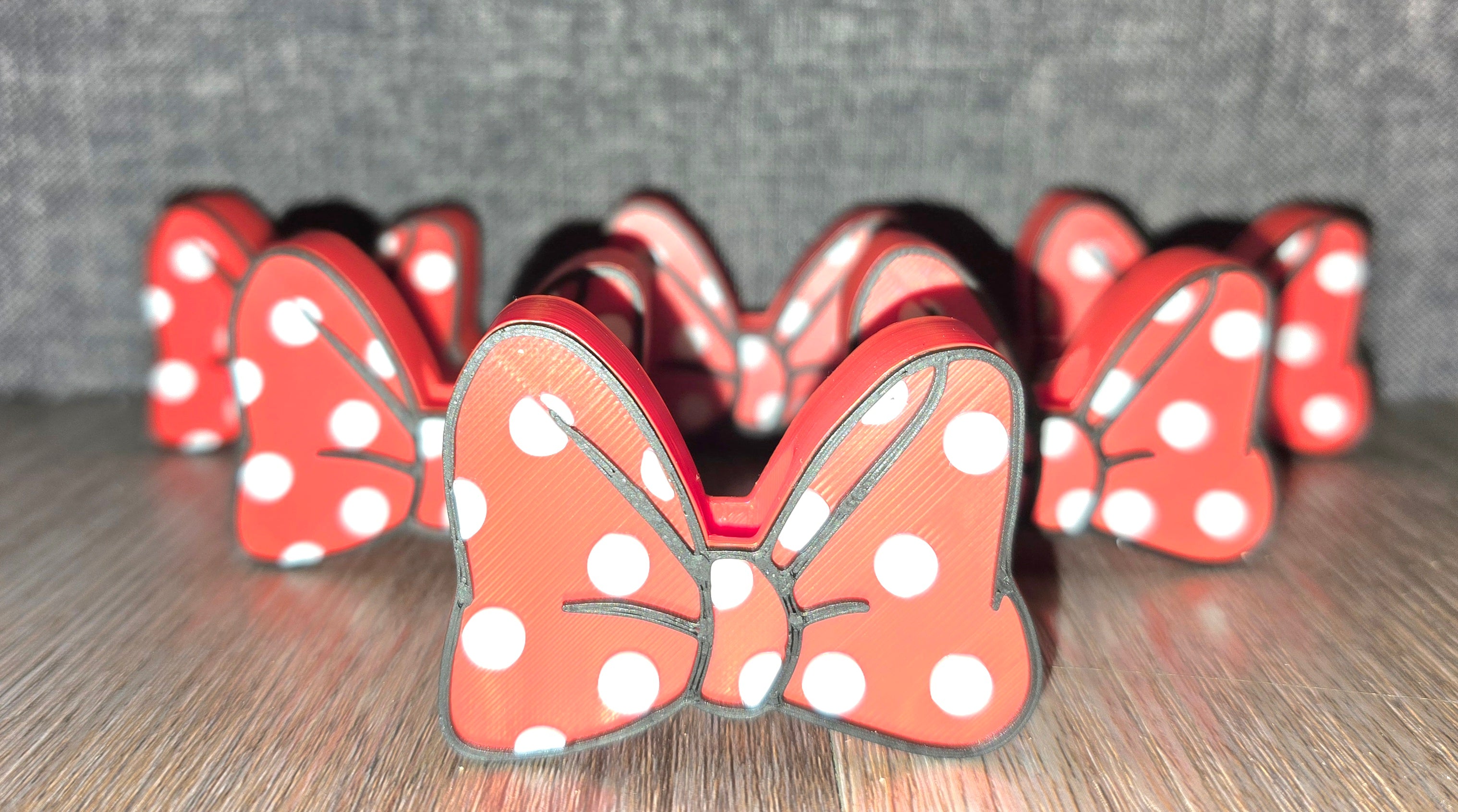 Minnie Mouse straw toppers