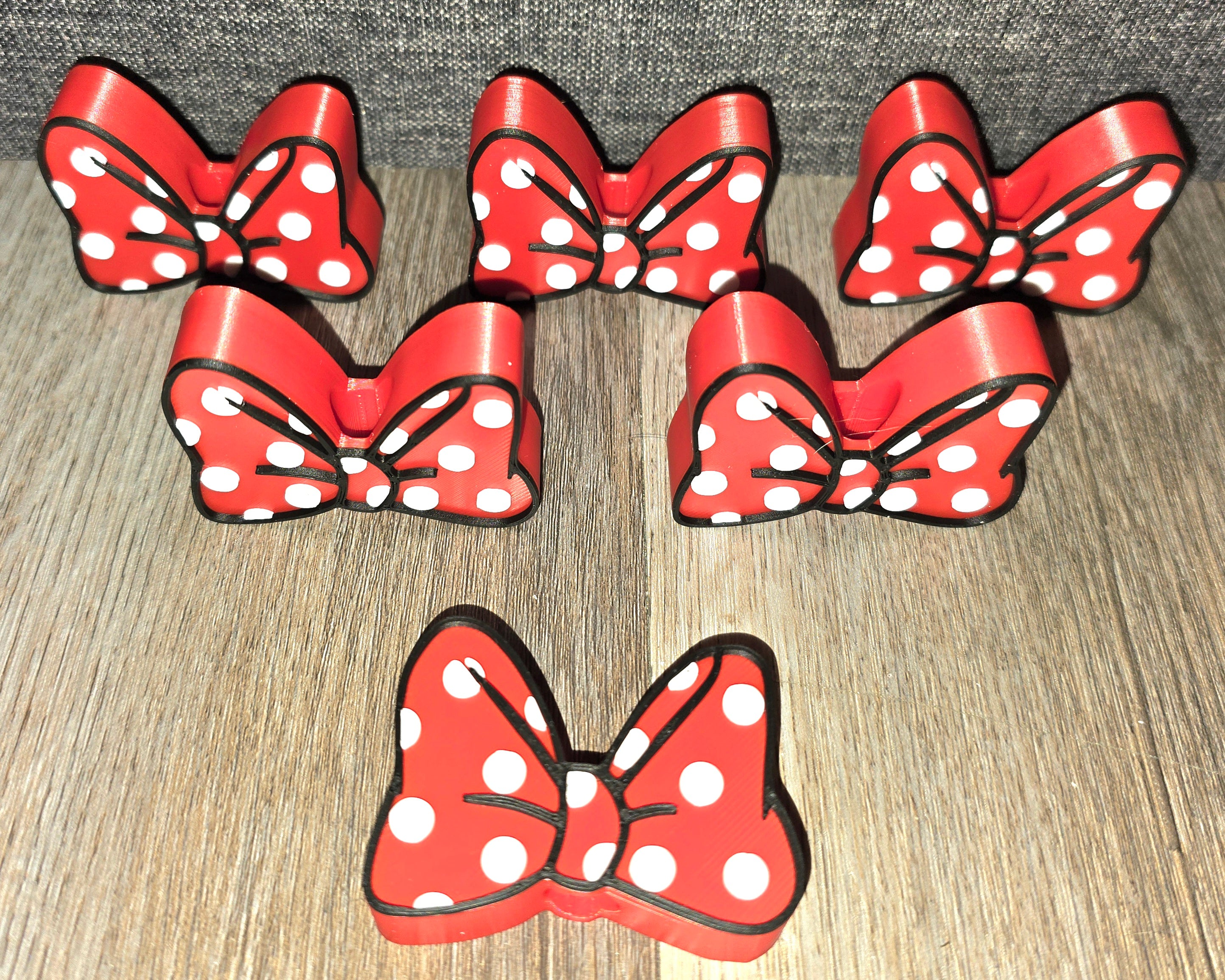 Minnie Mouse straw toppers