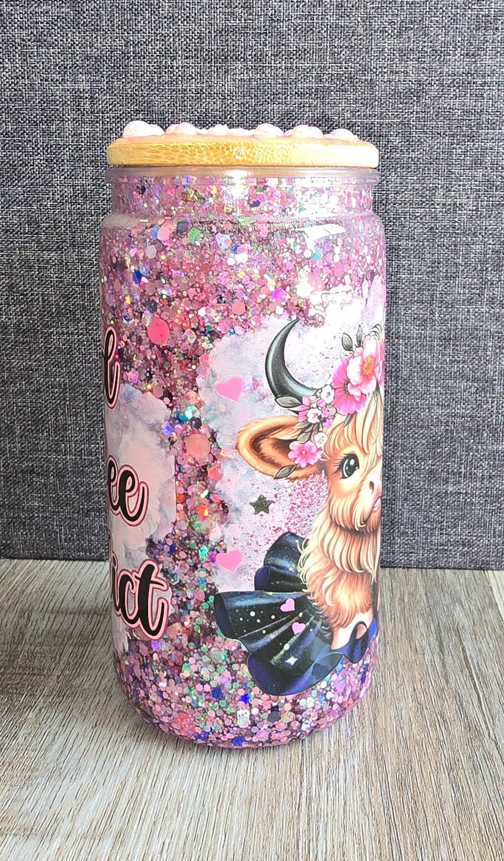 Cow Snow globe tumbler