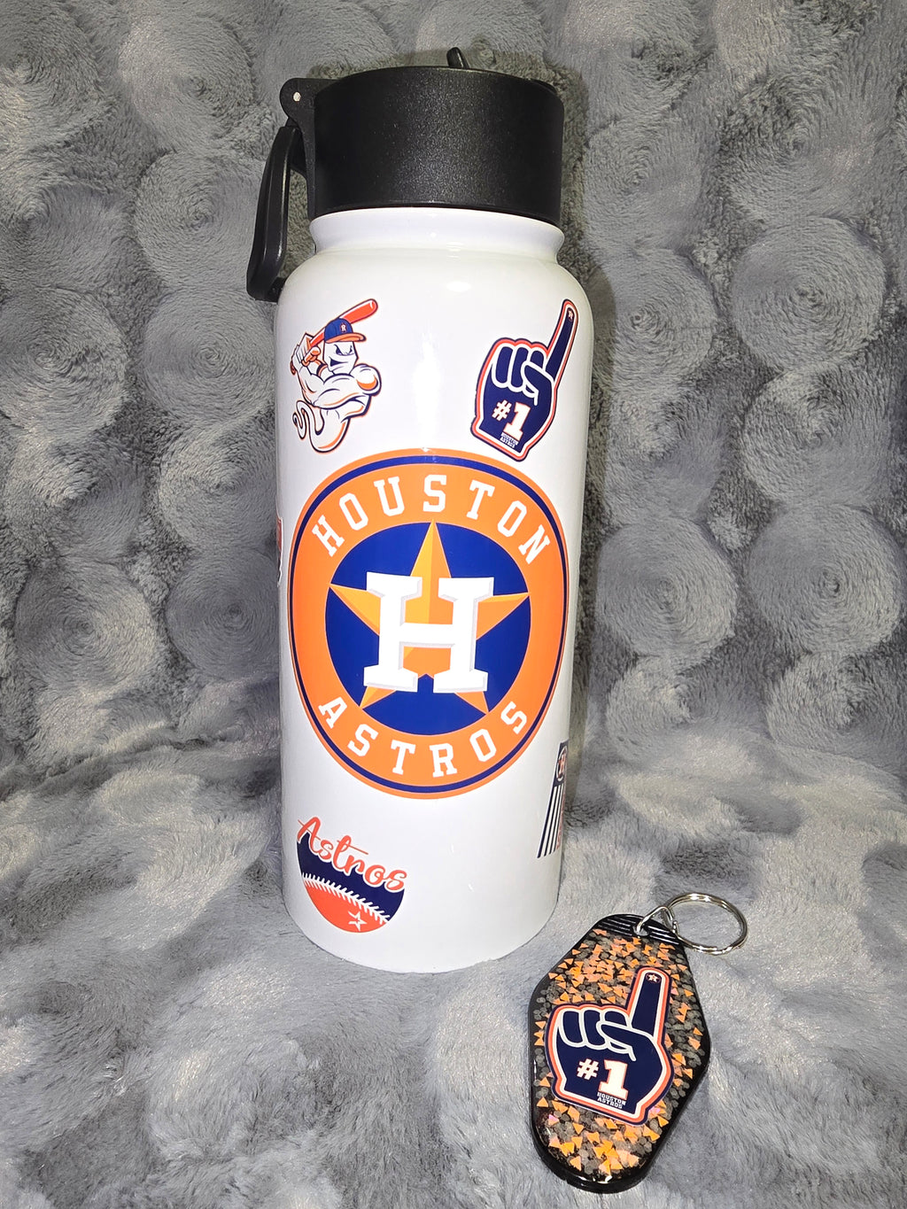 Houston Astros water bottle tumbler
