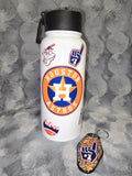 Houston Astros water bottle tumbler