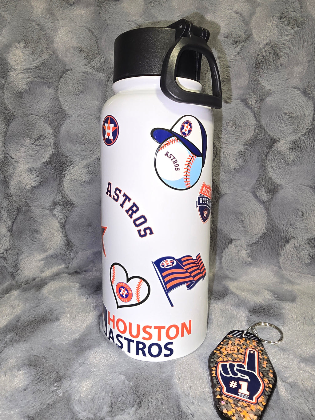 Houston Astros water bottle tumbler