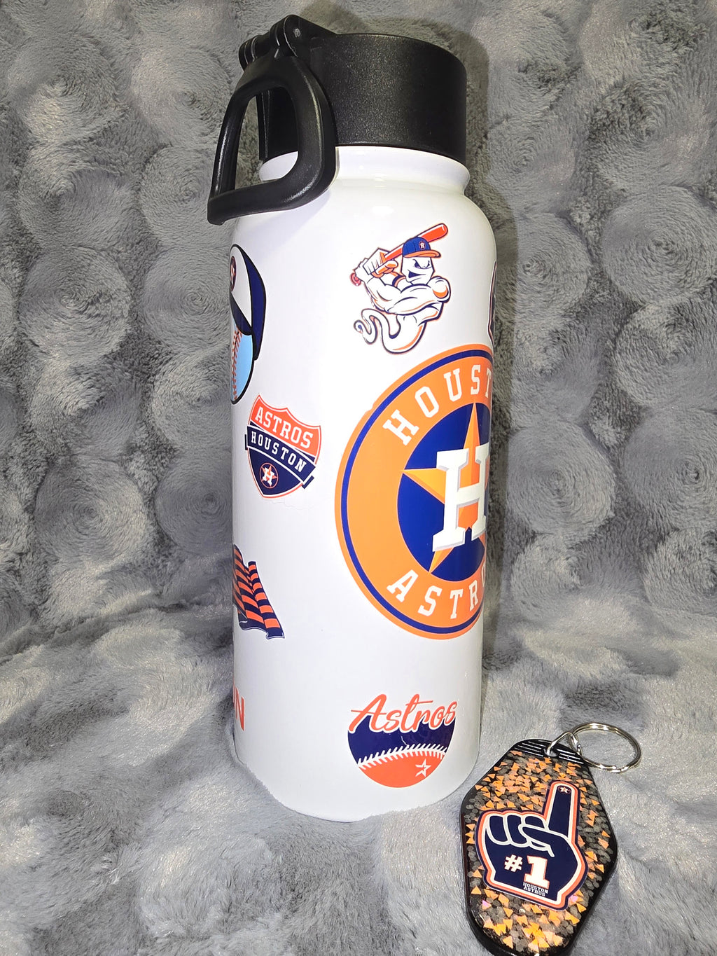 Houston Astros water bottle tumbler