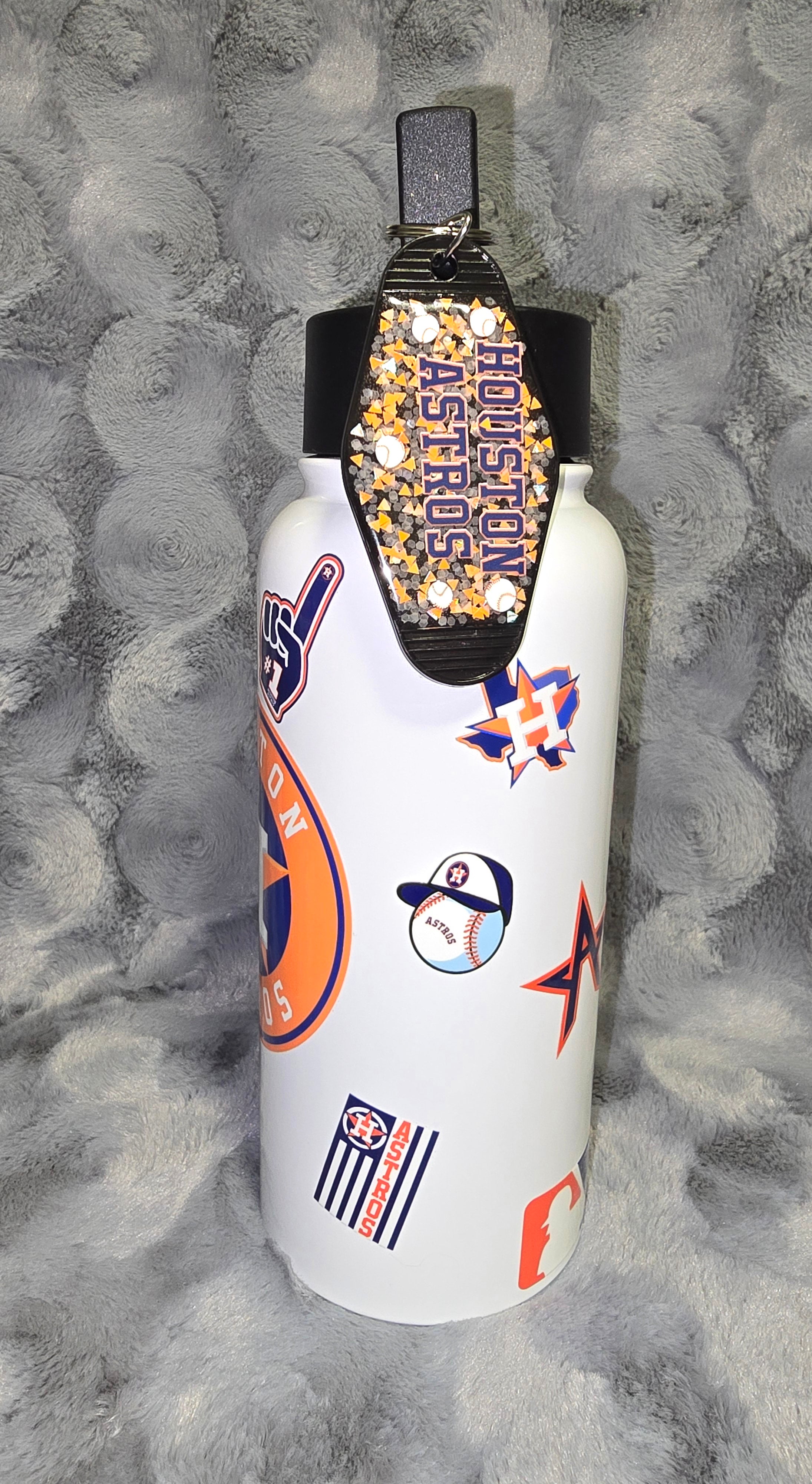 Houston Astros water bottle tumbler