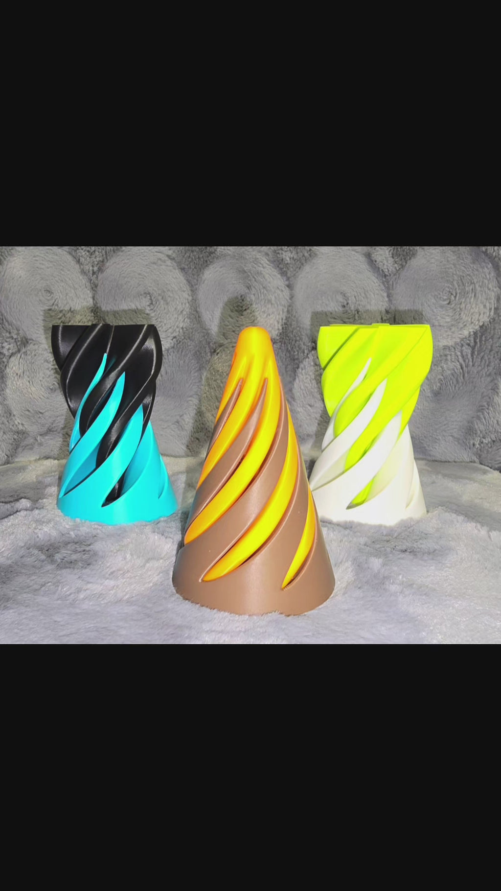 Spiral pass through fidgets