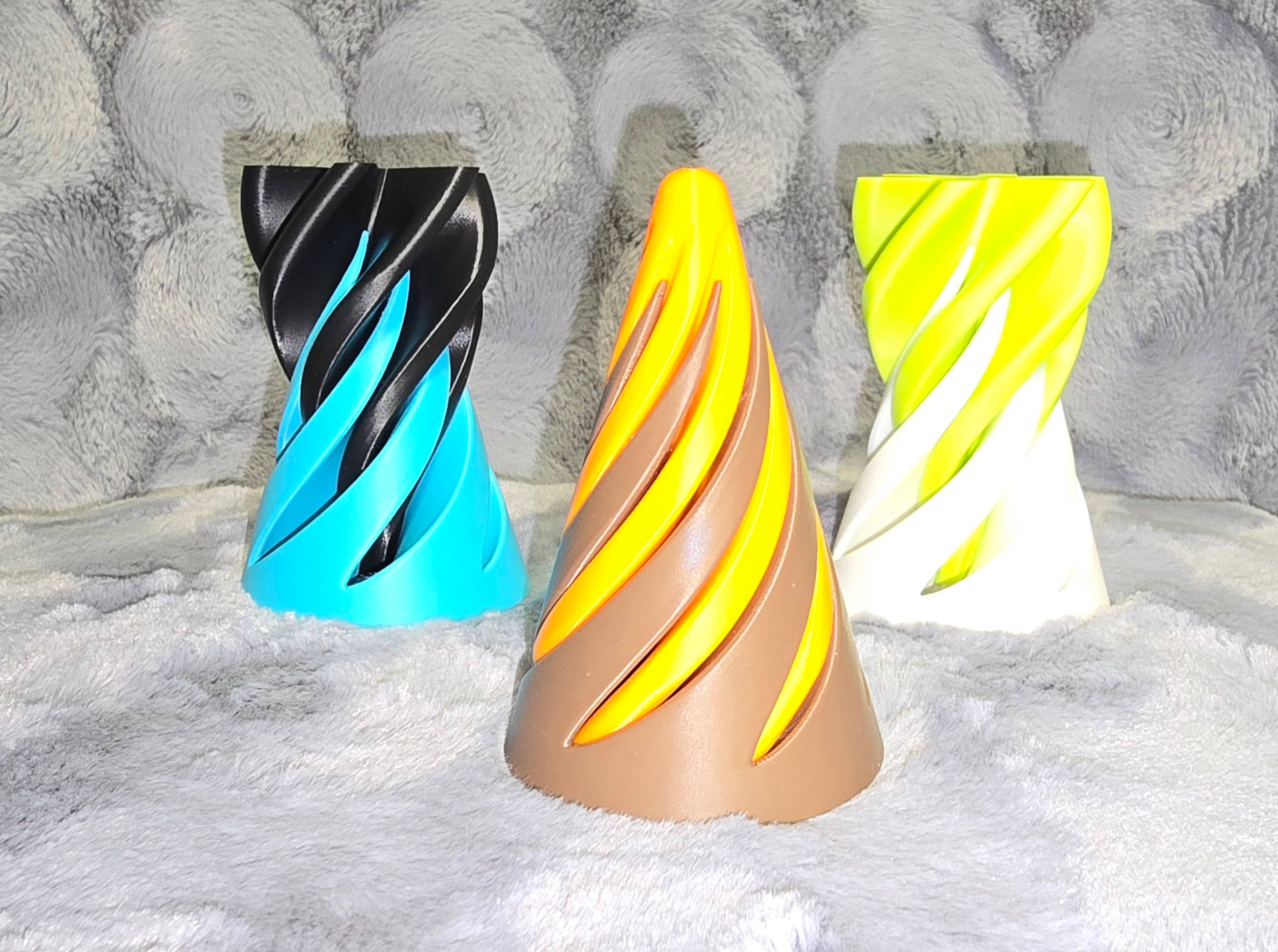 Spiral pass through fidgets