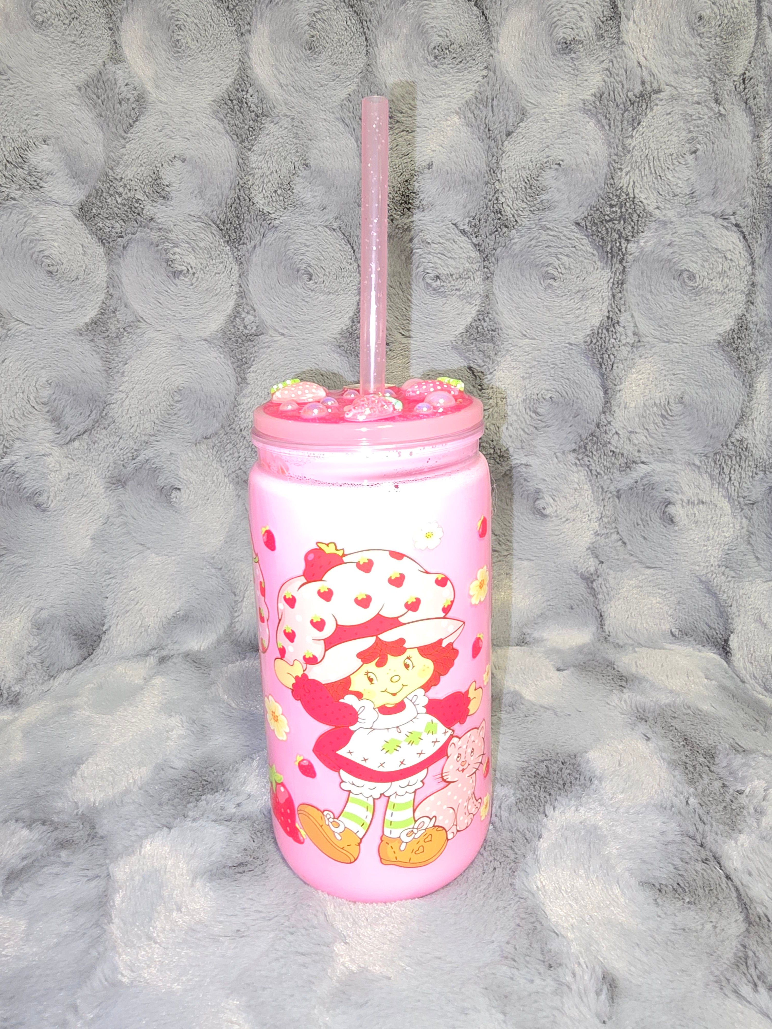 Strawberry Short Cake snow globe tumbler set