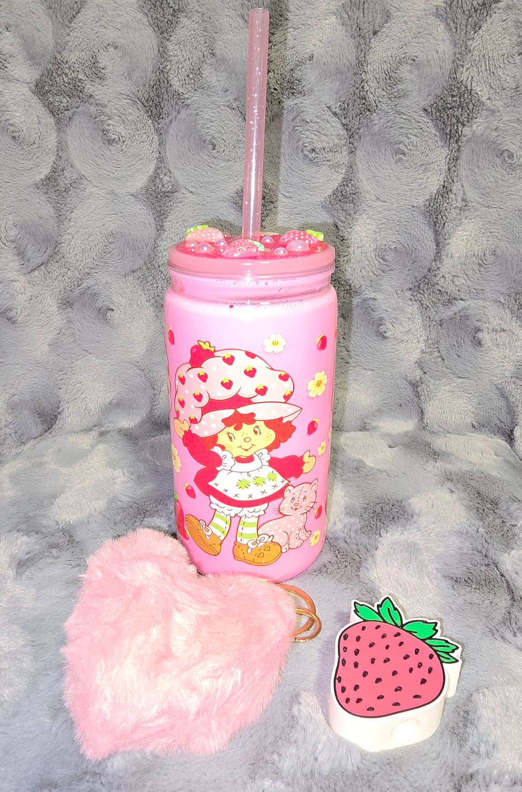 Strawberry Short Cake snow globe tumbler set