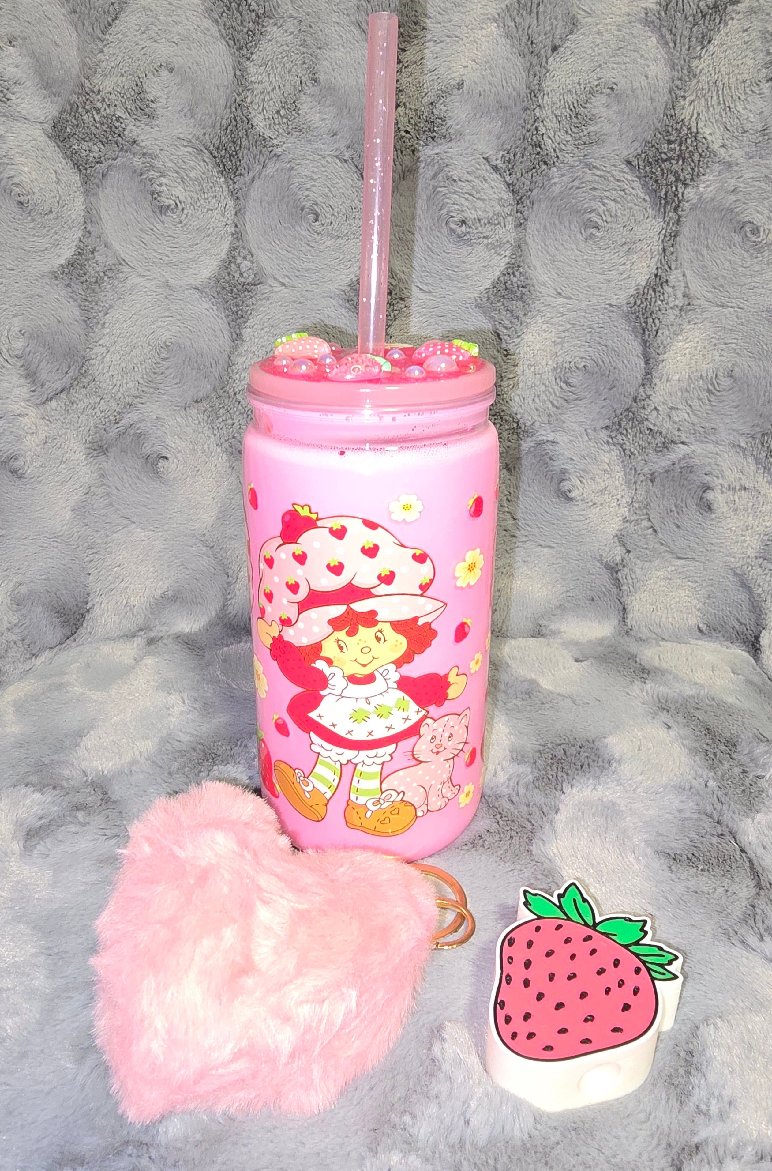 Strawberry Short Cake snow globe tumbler set