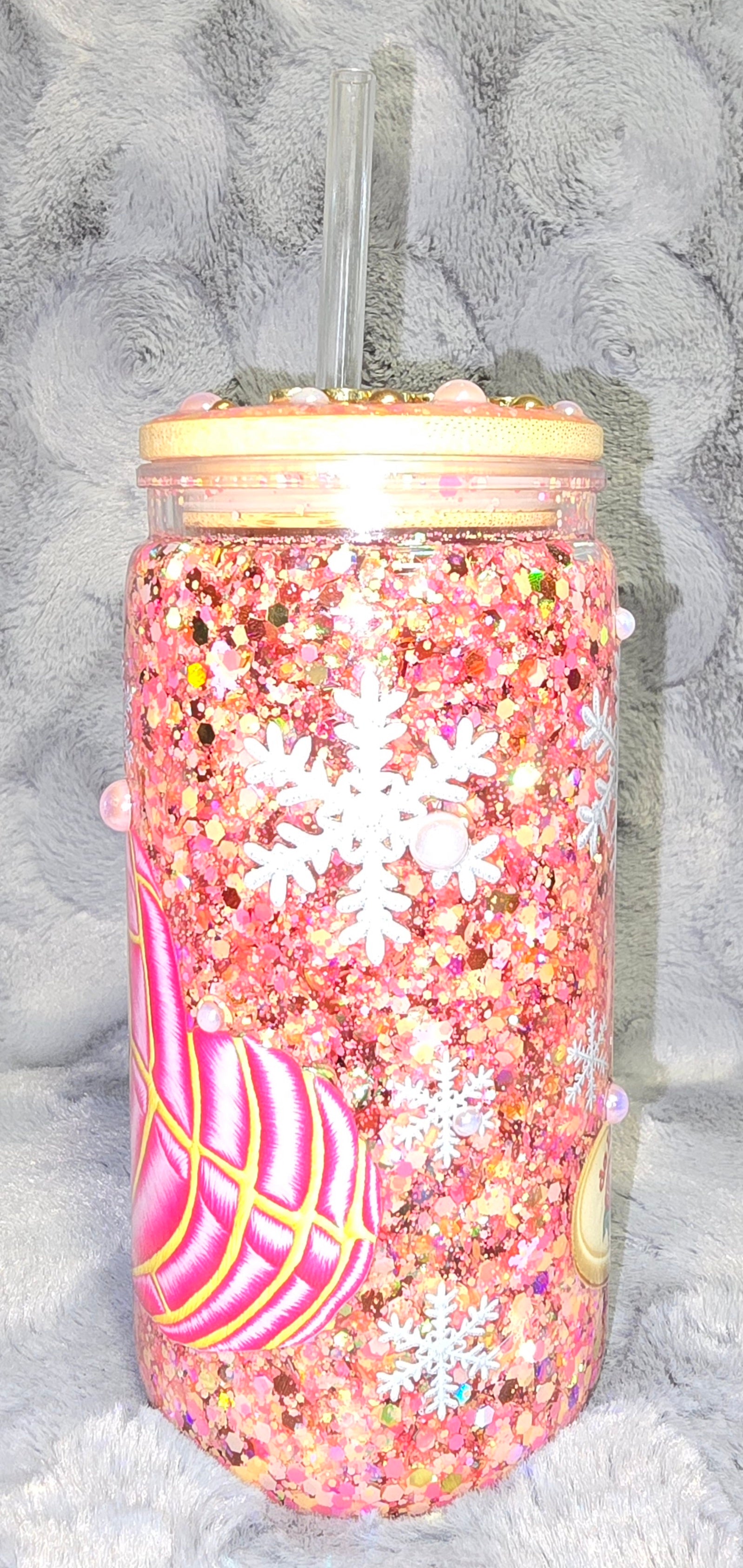 16oz Snowglobe tumbler