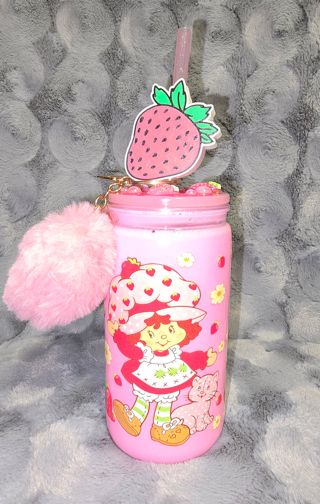 Strawberry Short Cake snow globe tumbler set