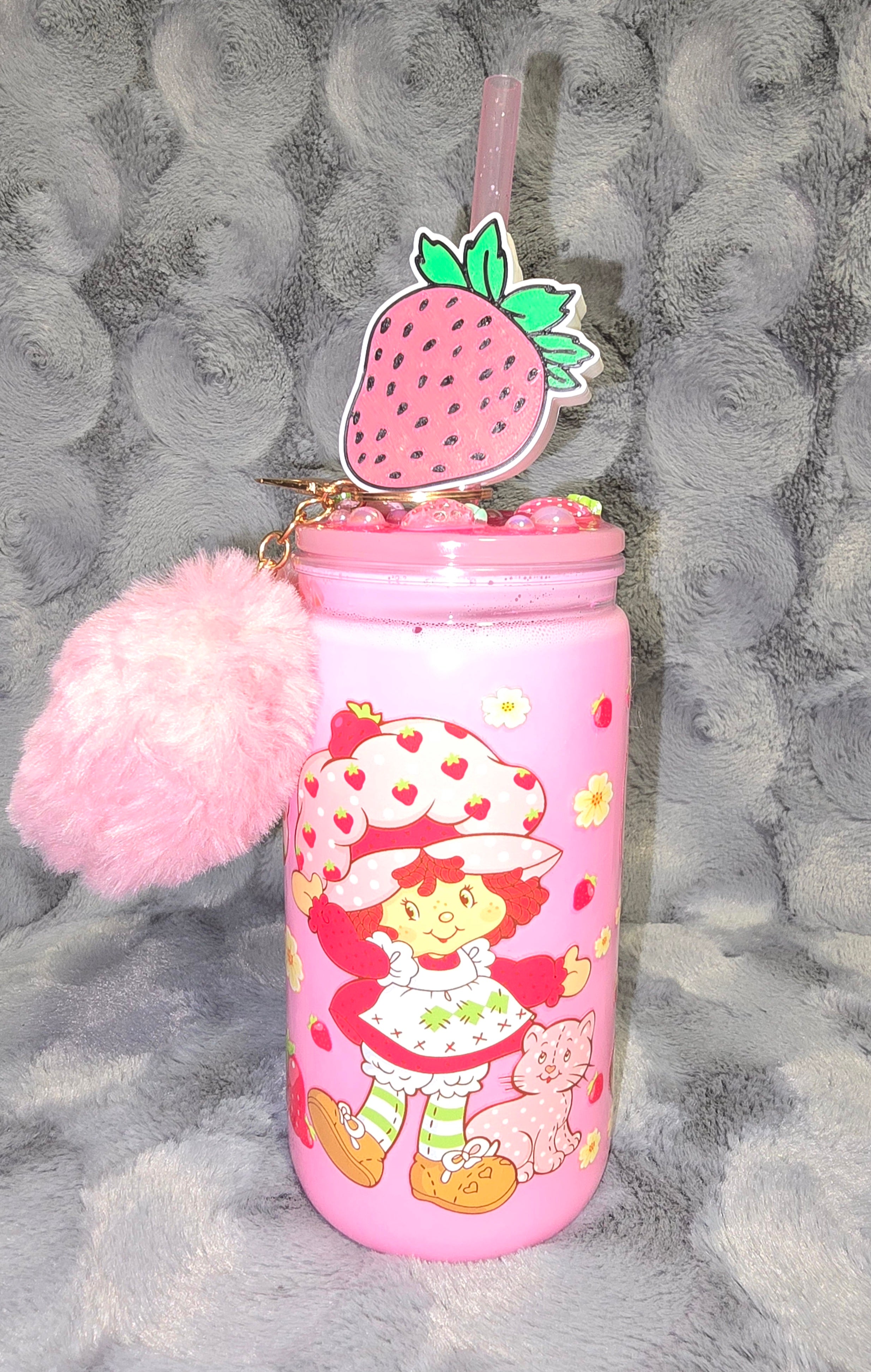 Strawberry Short Cake snow globe tumbler set