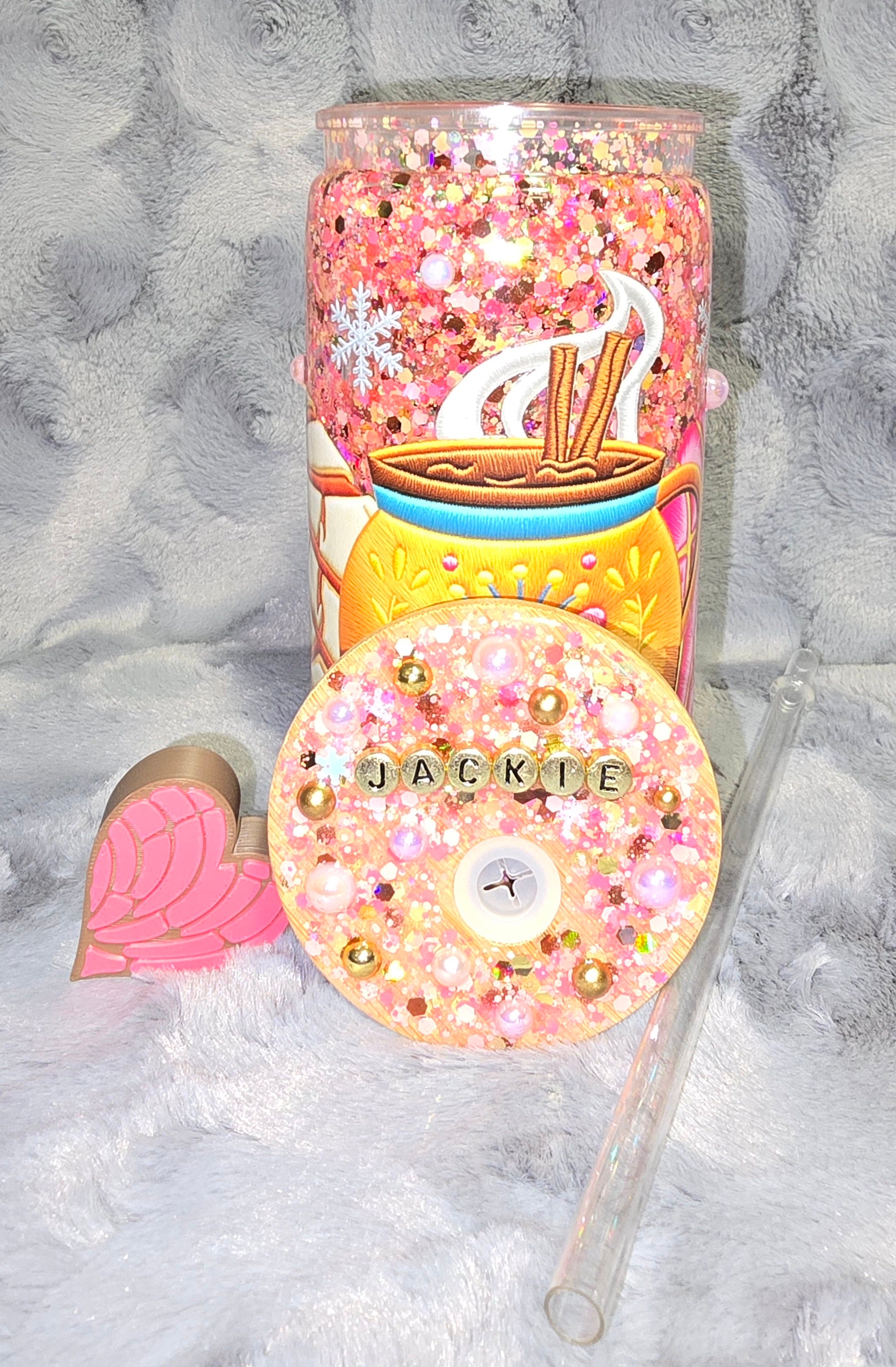 16oz Snowglobe tumbler