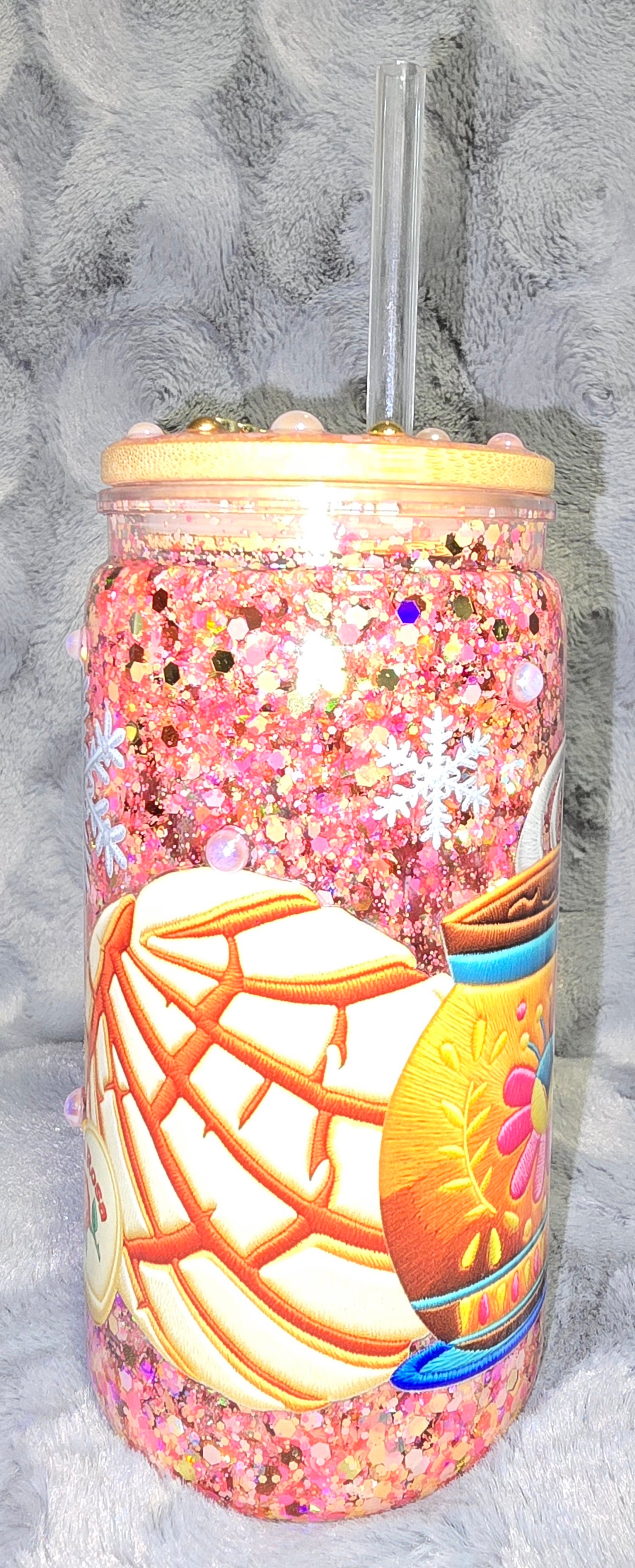 16oz Snowglobe tumbler