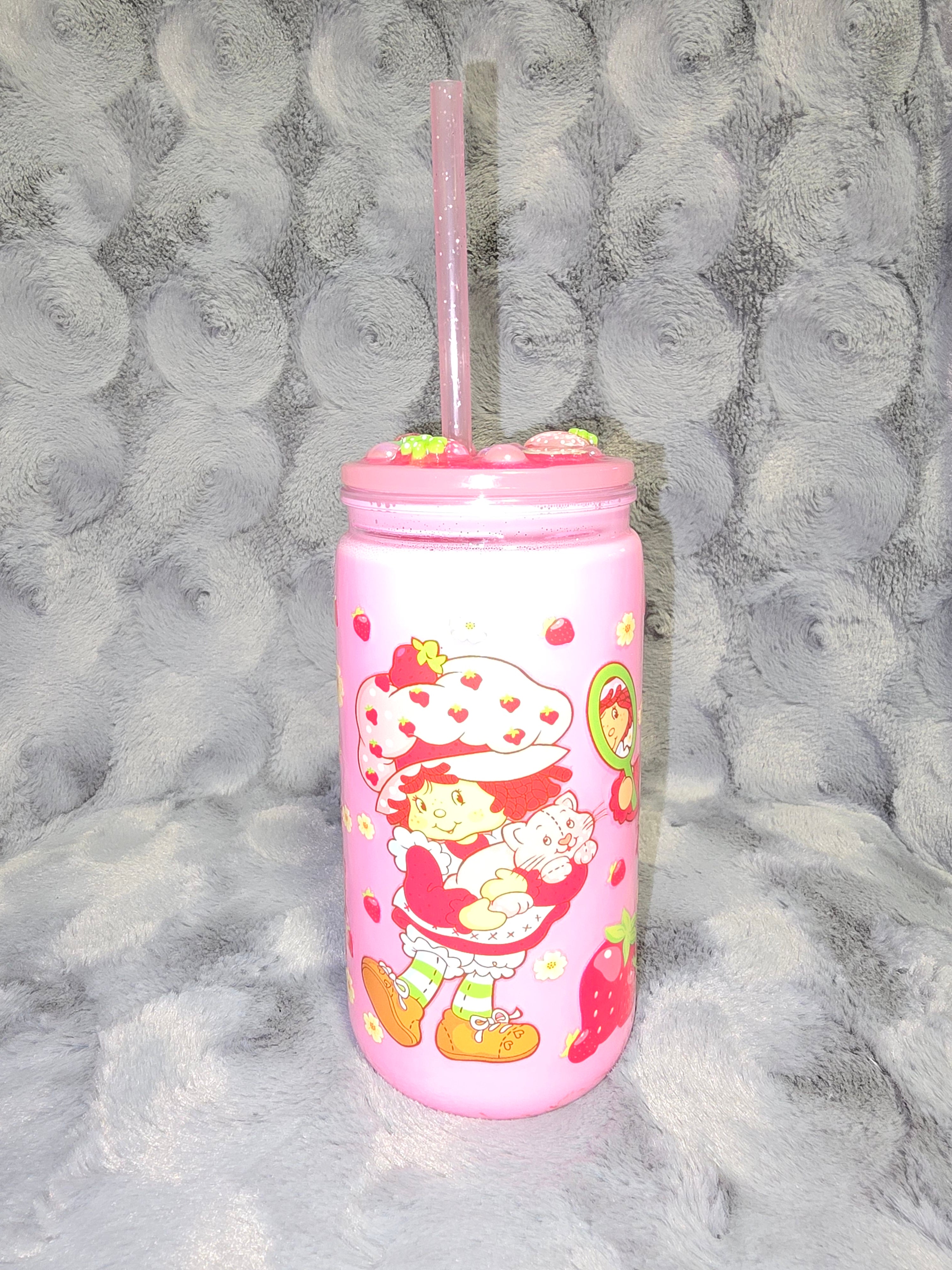Strawberry Short Cake snow globe tumbler set