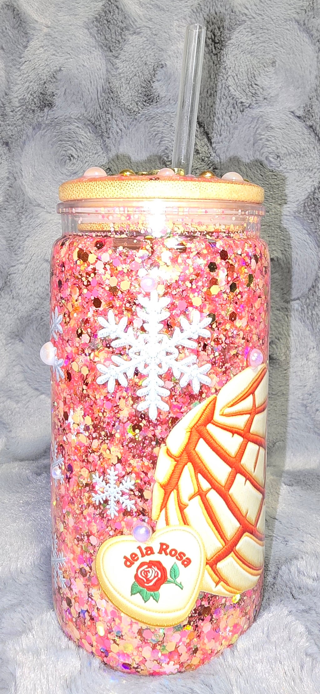 16oz Snowglobe tumbler