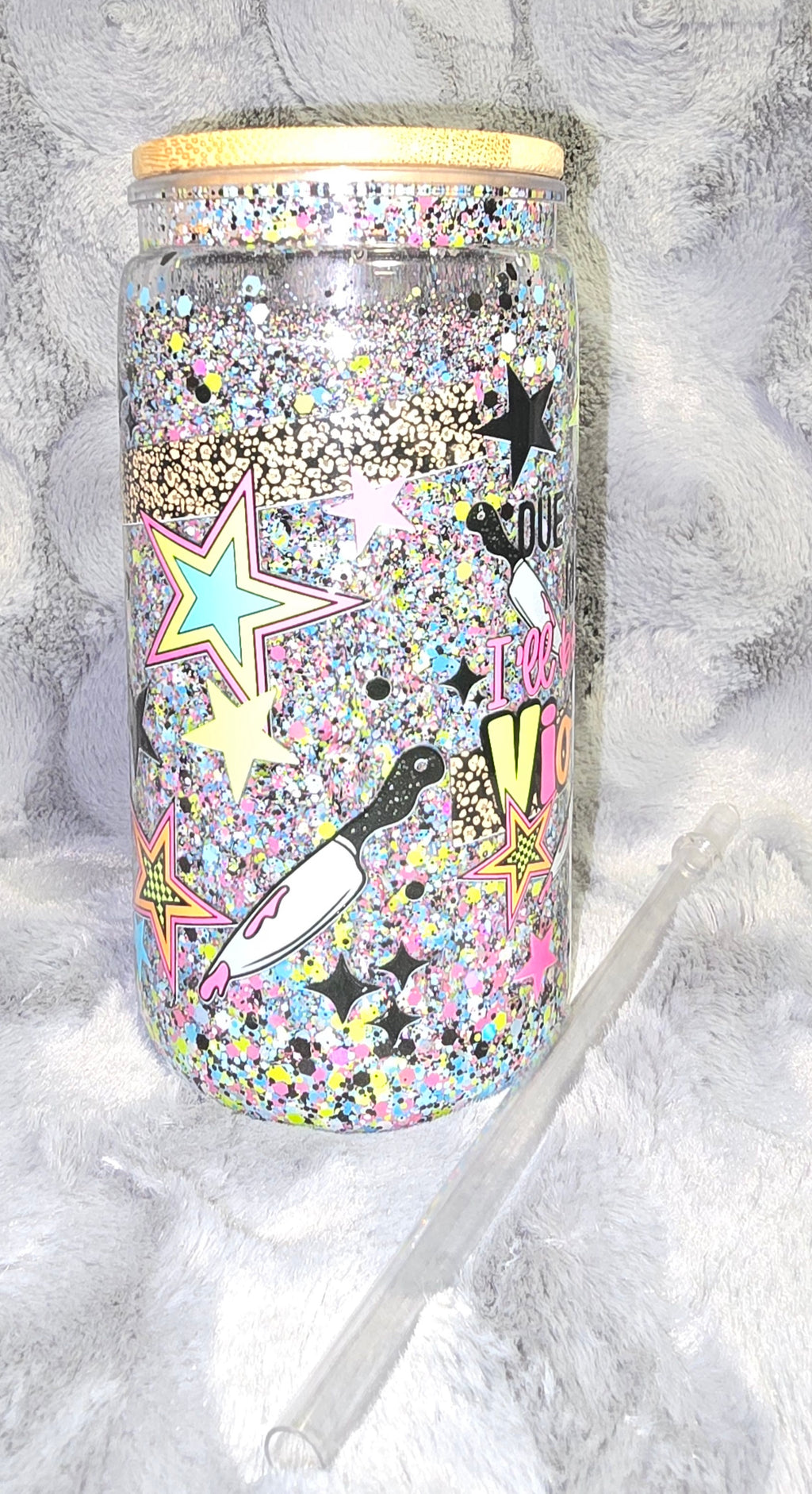 Sarcastic glow in the dark snow globe tumbler