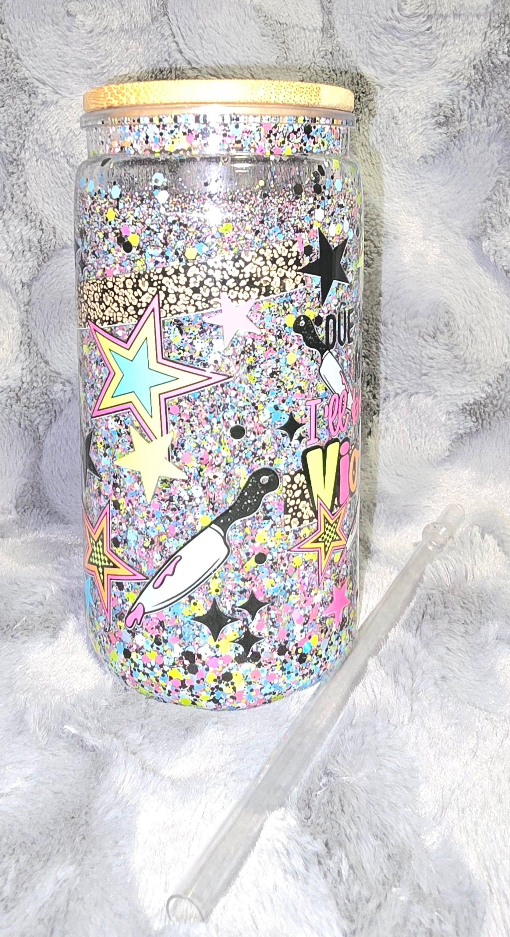 Sarcastic glow in the dark snow globe tumbler