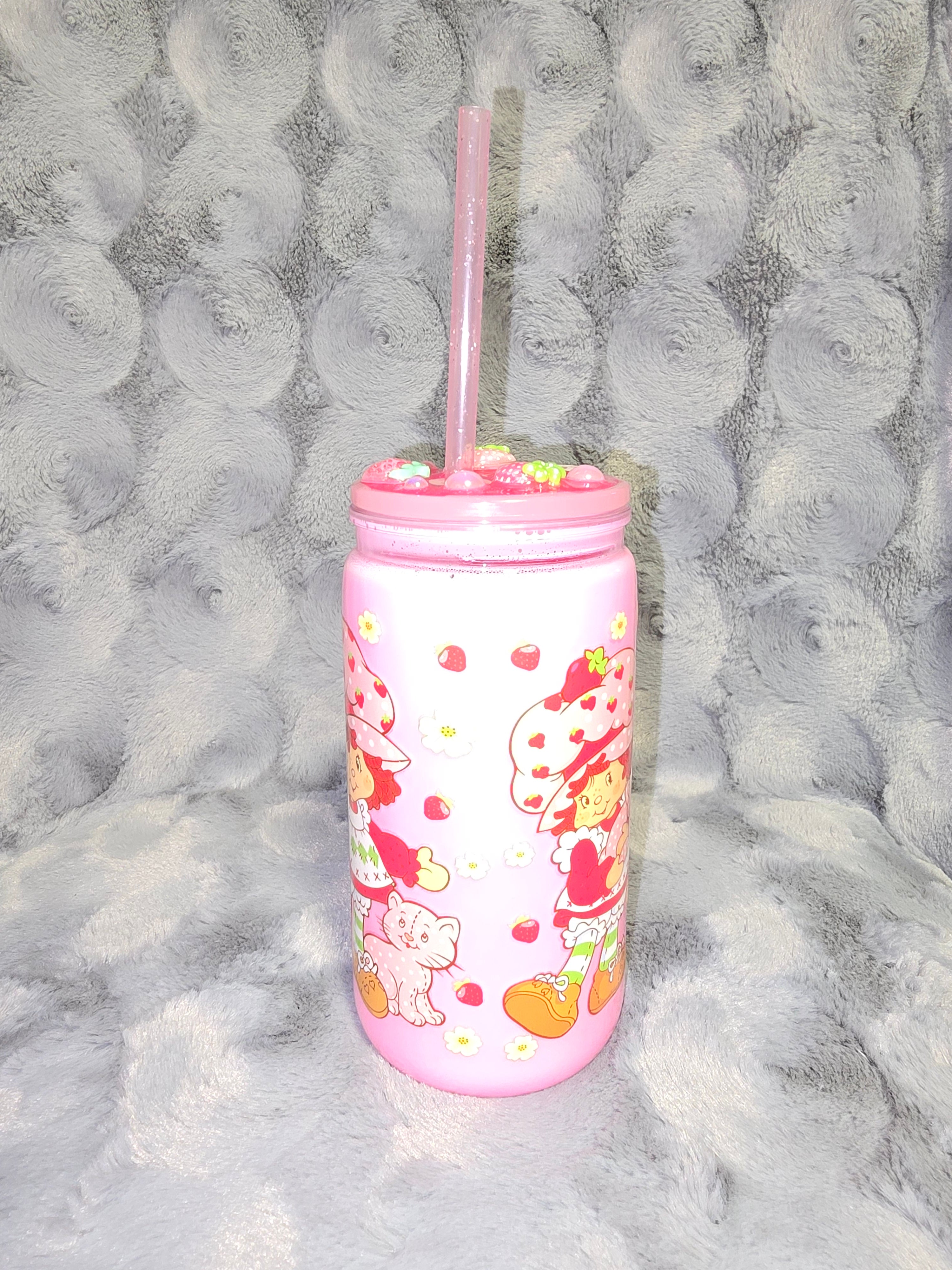 Strawberry Short Cake snow globe tumbler set