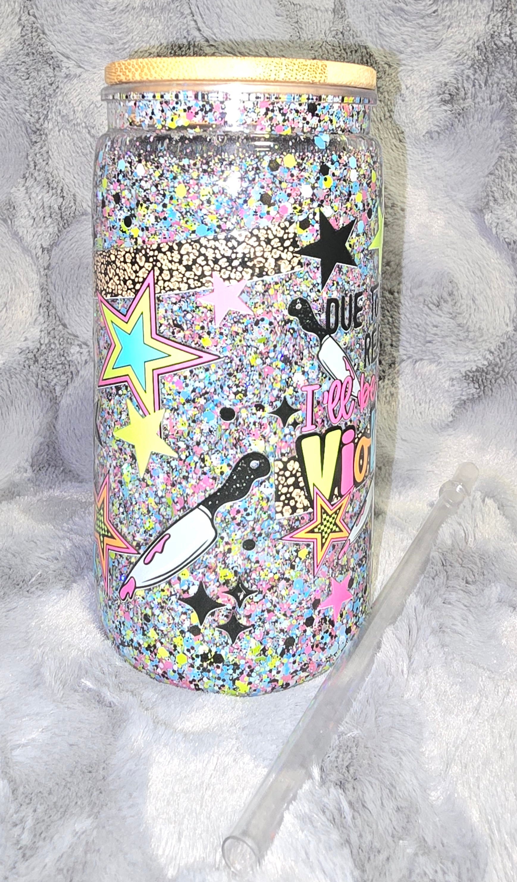 Sarcastic glow in the dark snow globe tumbler